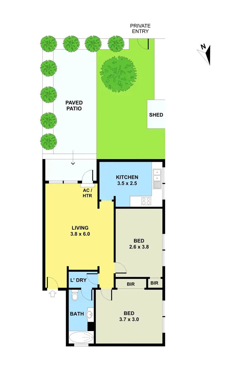 Floorplan of Homely apartment listing, 1/23 Netherlee Street, Glen Iris VIC 3146