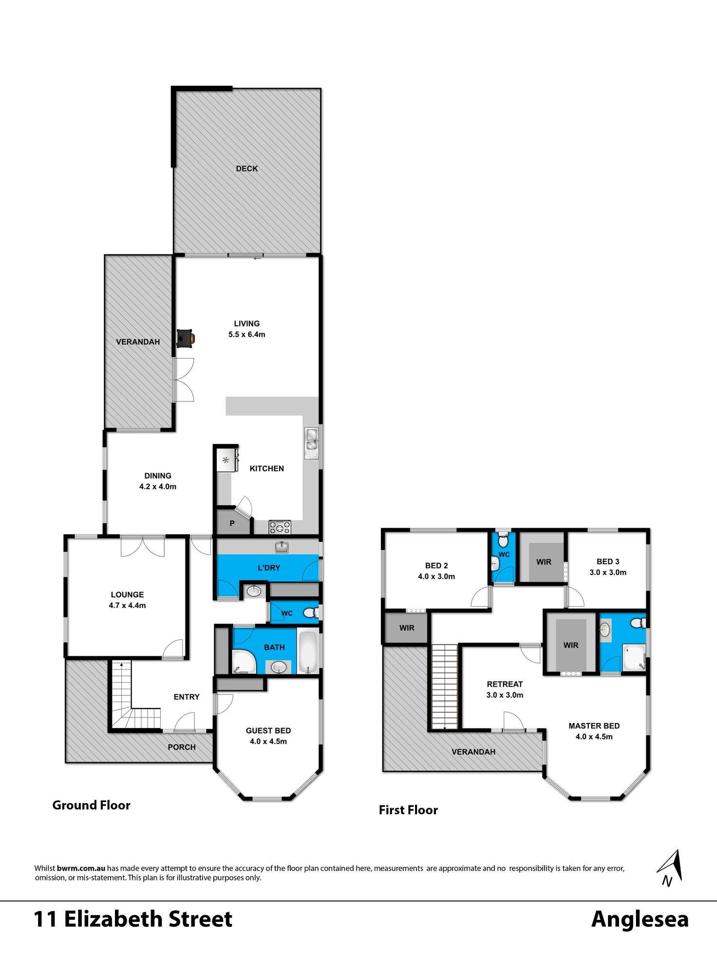 Floorplan of Homely house listing, 11 Elizabeth Street, Anglesea VIC 3230