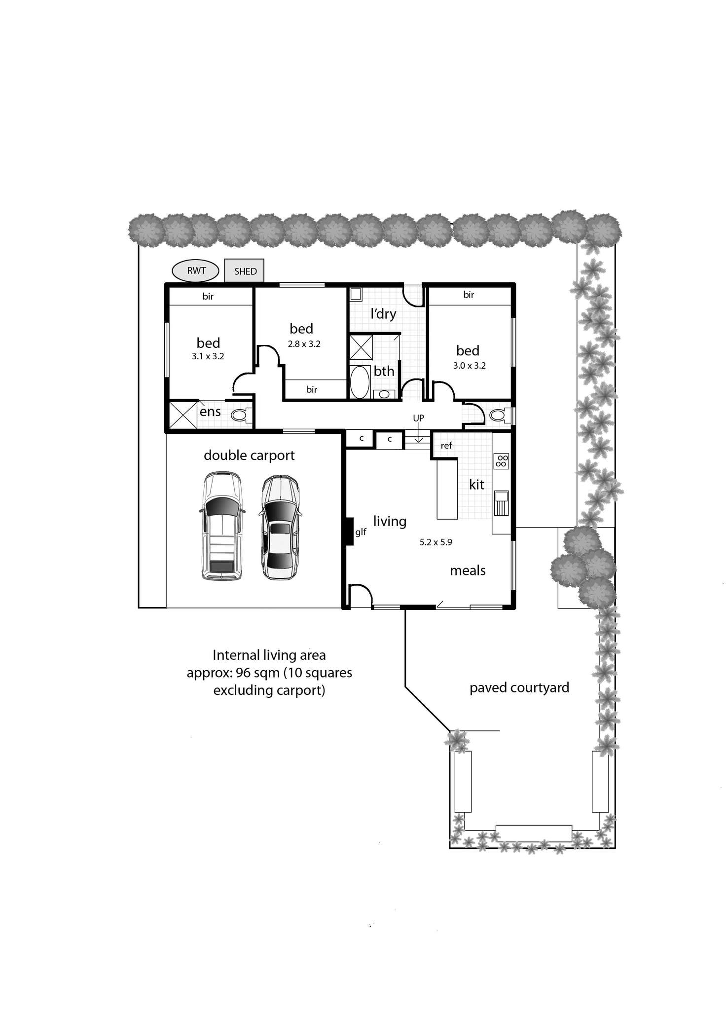 Floorplan of Homely unit listing, 3/3 Ash Grove, Bayswater VIC 3153