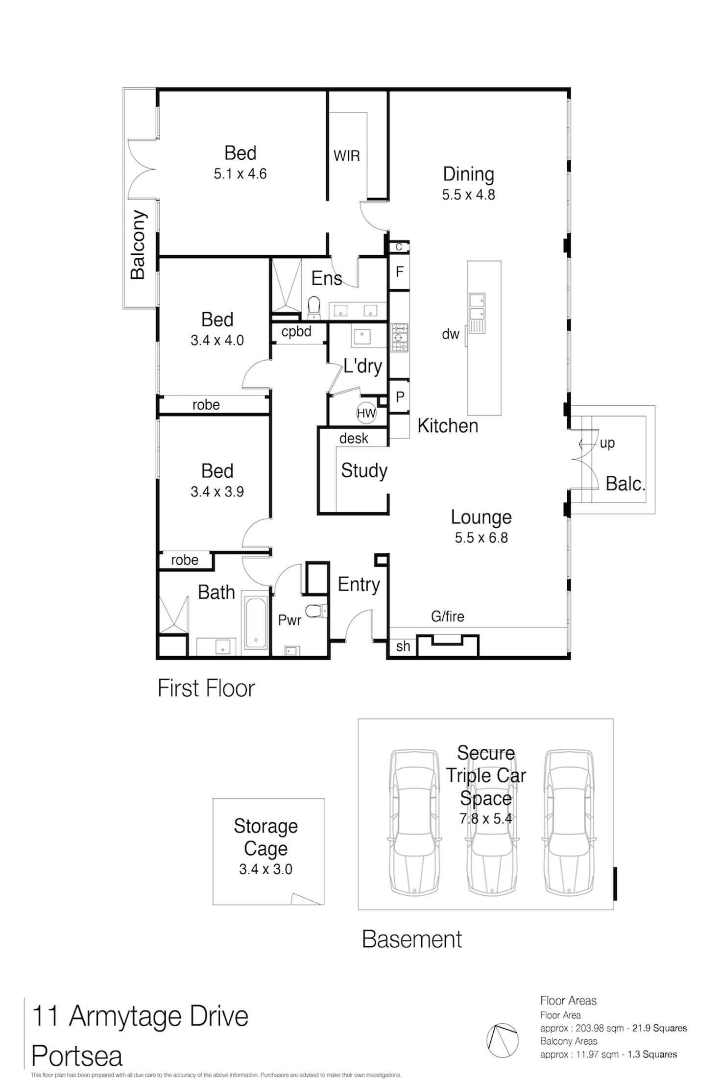 Floorplan of Homely apartment listing, 11 Armytage Drive, Portsea VIC 3944