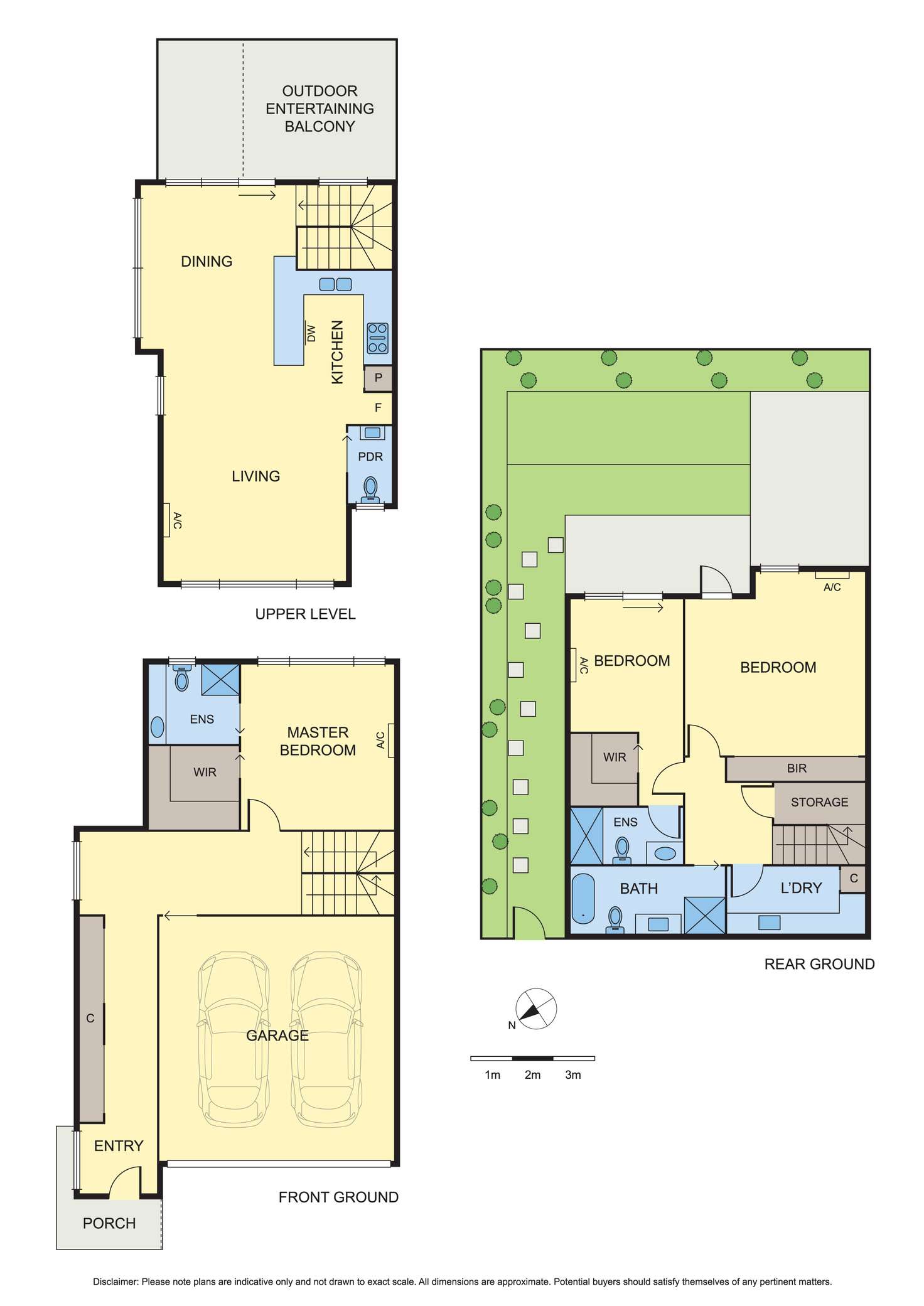 Floorplan of Homely townhouse listing, 3/1 Hill Court, Doncaster VIC 3108