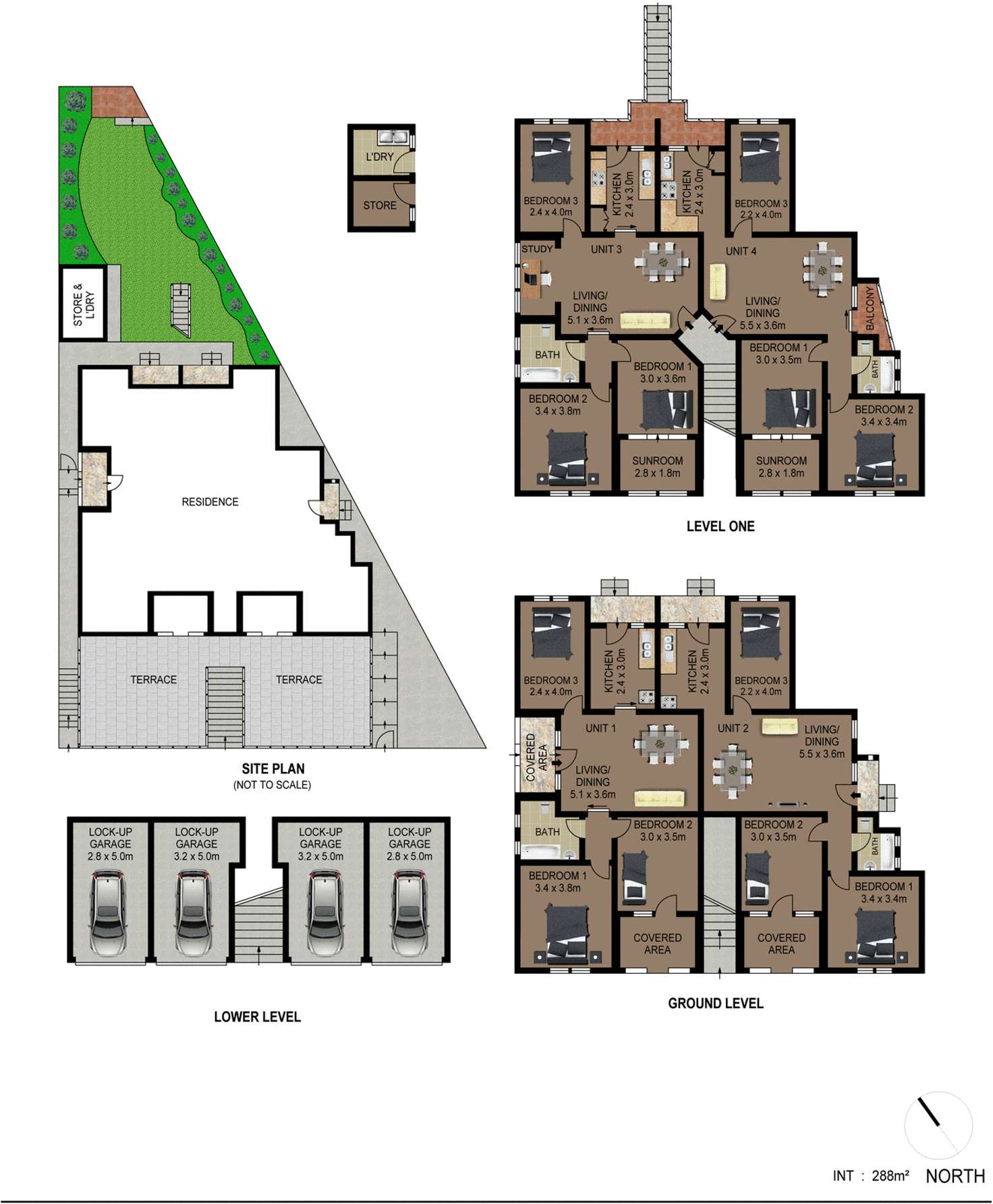 Floorplan of Homely blockOfUnits listing, 1-4/96 Warners Avenue, Bondi Beach NSW 2026