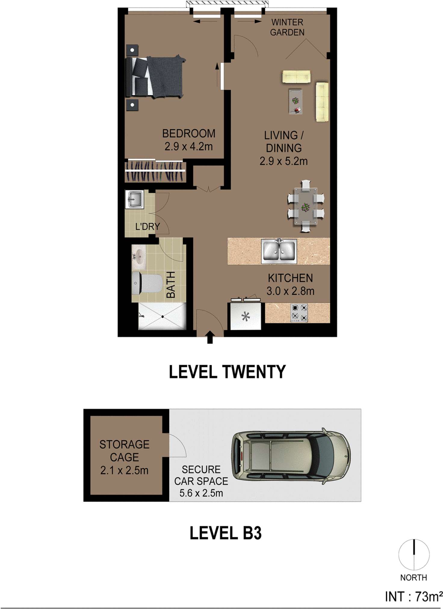 Floorplan of Homely apartment listing, 2011/10 Atchison Street, St Leonards NSW 2065