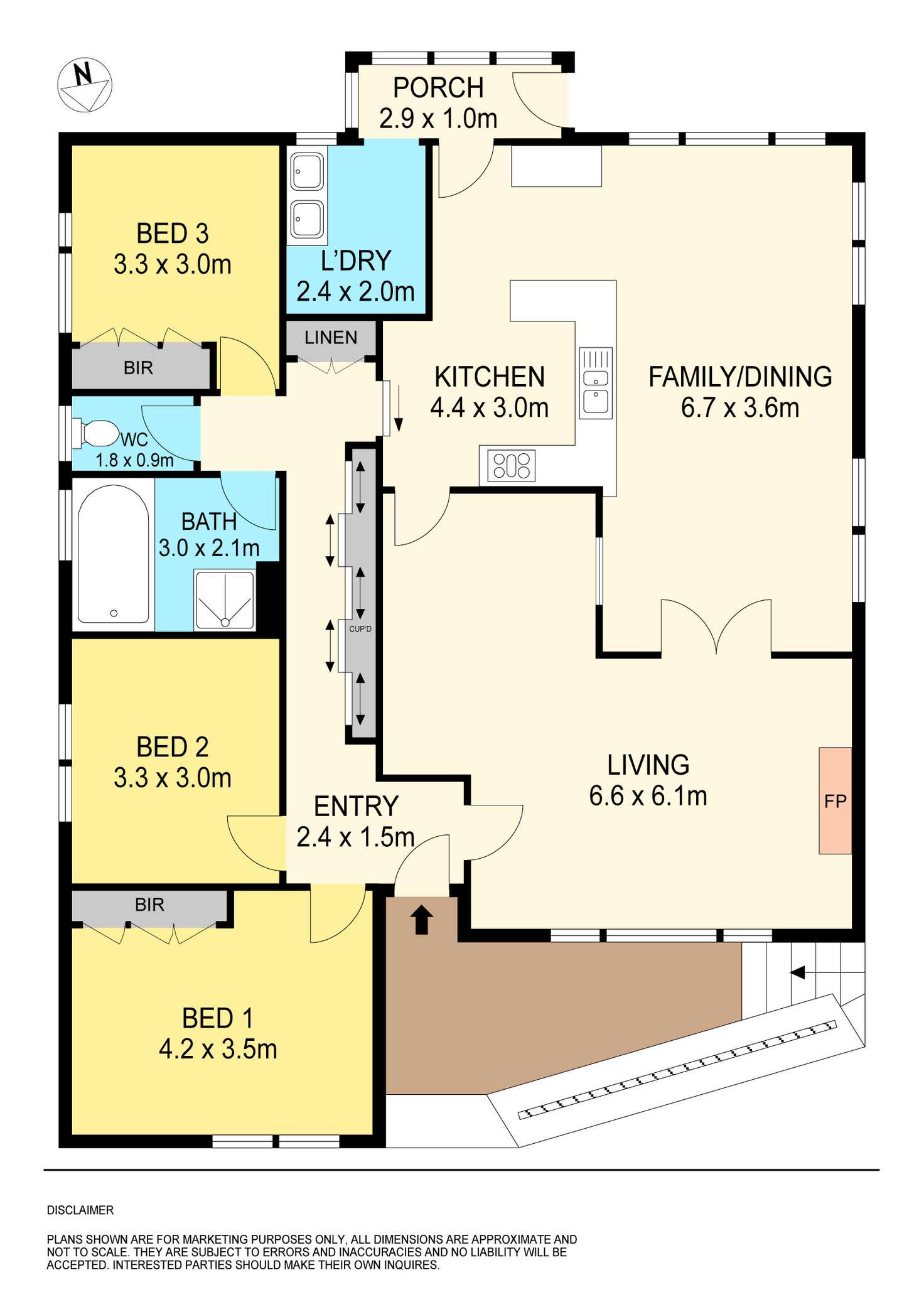 Floorplan of Homely house listing, 307 Walker Street, Ballarat North VIC 3350