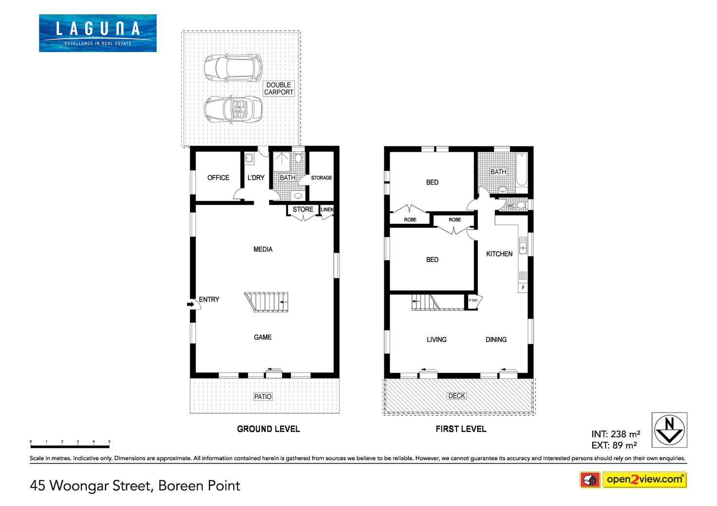 Floorplan of Homely house listing, 45 Woongar Street, Boreen Point QLD 4565