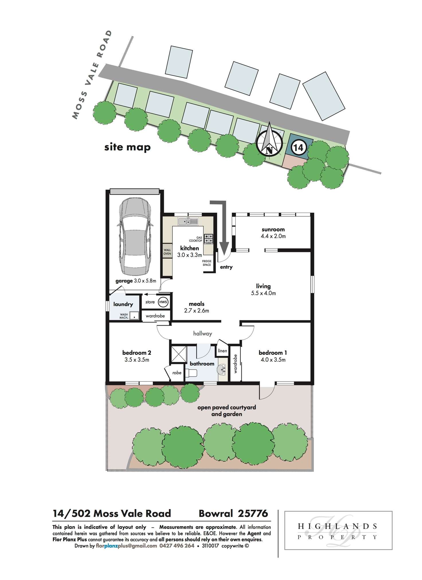 Floorplan of Homely villa listing, 14/502 Moss Vale Road, Bowral NSW 2576