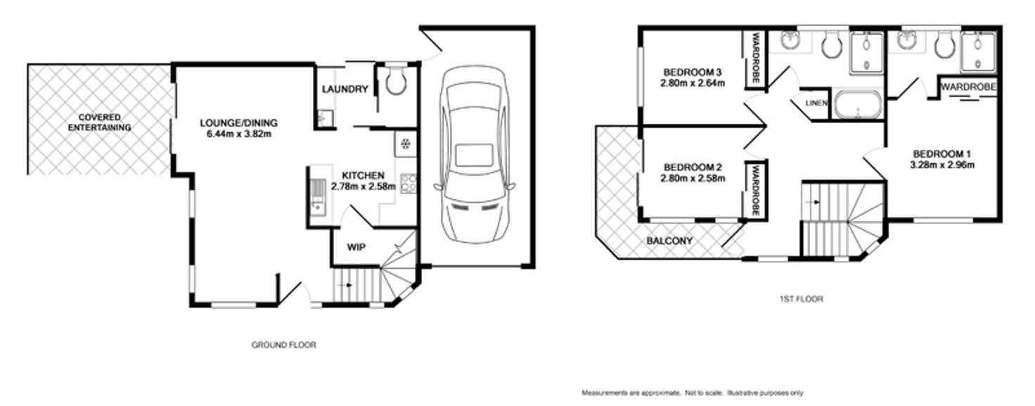 Floorplan of Homely townhouse listing, 1/45 Stanbrook Street, Fairfield Heights NSW 2165