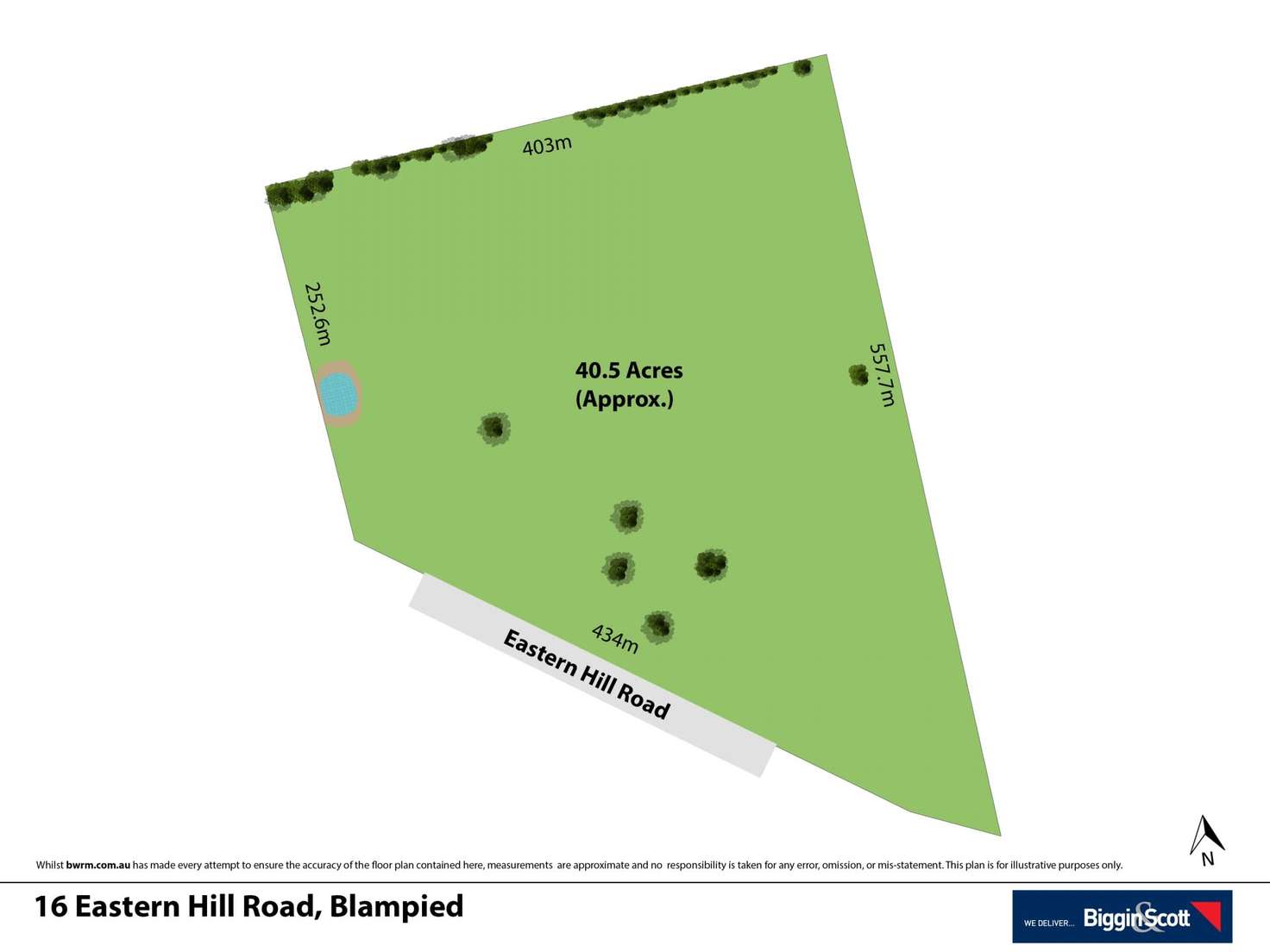 Floorplan of Homely residentialLand listing, 16 Eastern Hill Road, Blampied VIC 3364