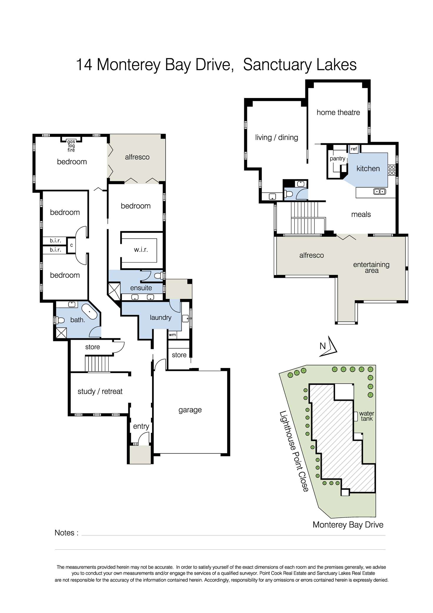 Floorplan of Homely house listing, 14 Monterey Bay Drive, Sanctuary Lakes VIC 3030