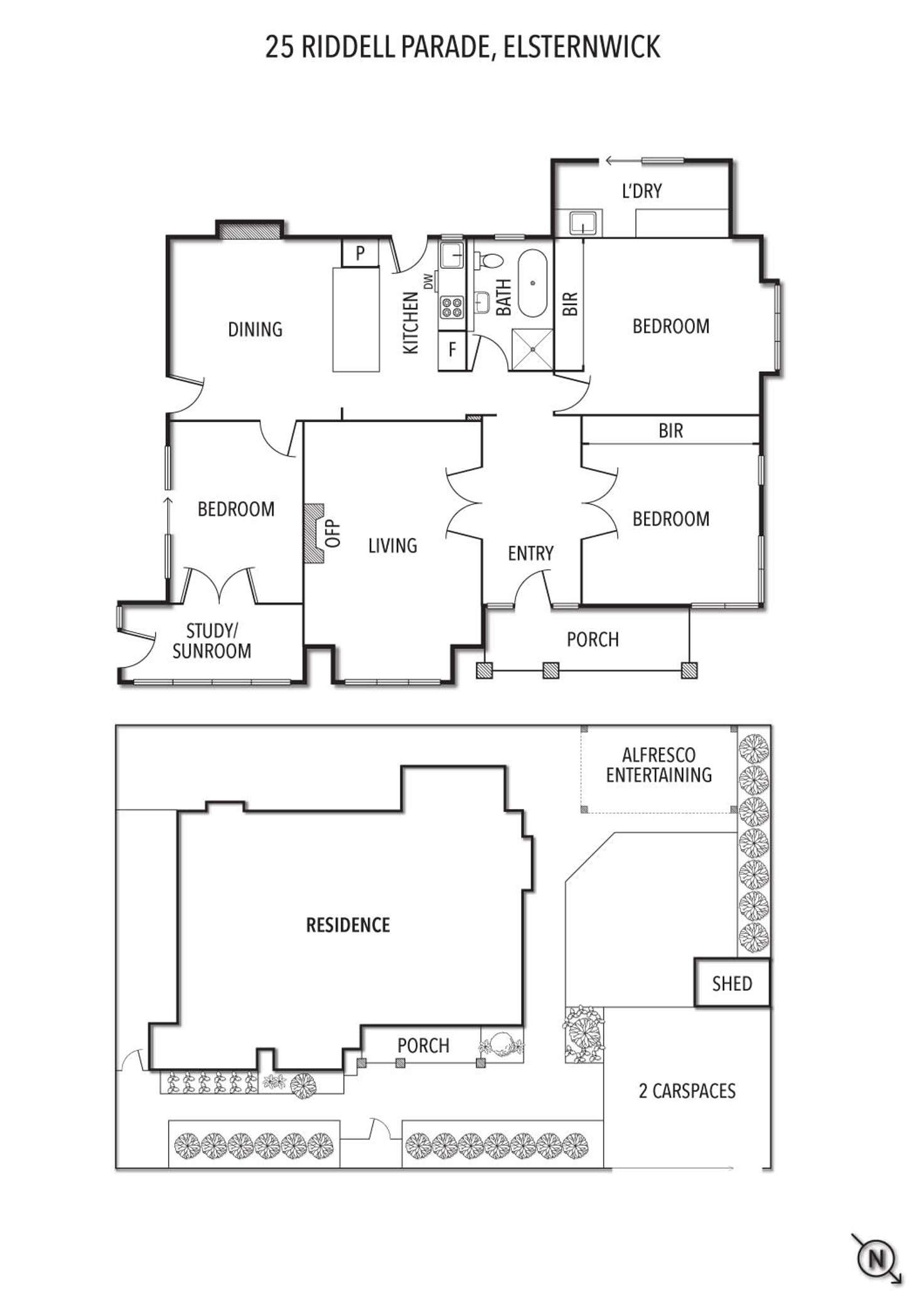 Floorplan of Homely house listing, 25 Riddell Parade, Elsternwick VIC 3185