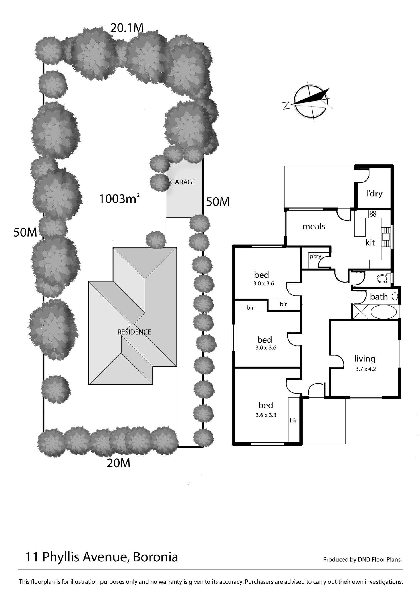 Floorplan of Homely house listing, 11 Phyllis Avenue, Boronia VIC 3155