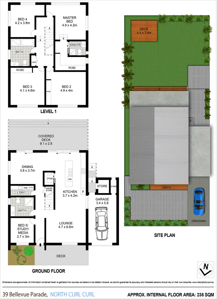 Floorplan of Homely house listing, 39 Bellevue Parade, North Curl Curl NSW 2099