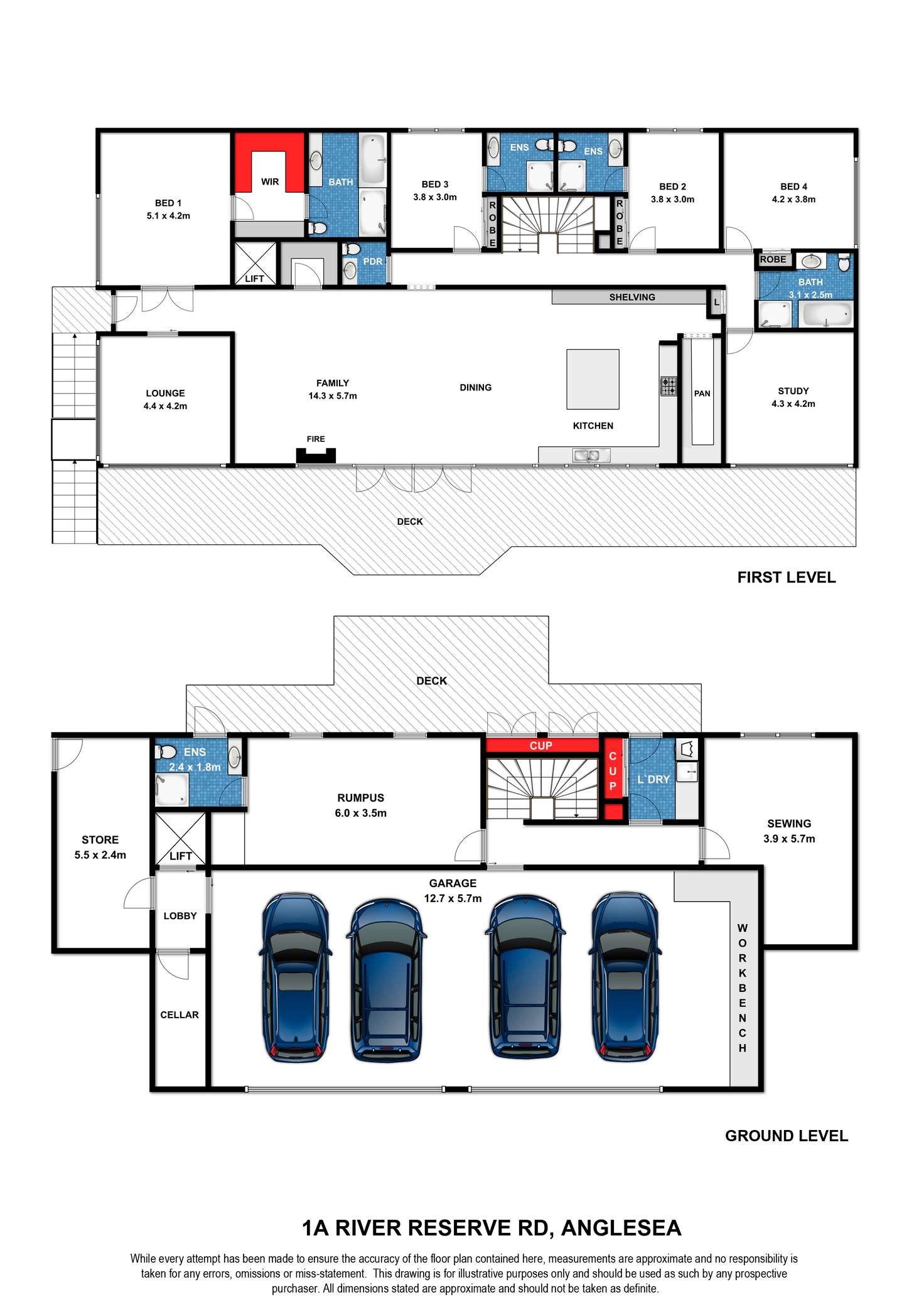 Floorplan of Homely house listing, 1A River Reserve Road, Anglesea VIC 3230