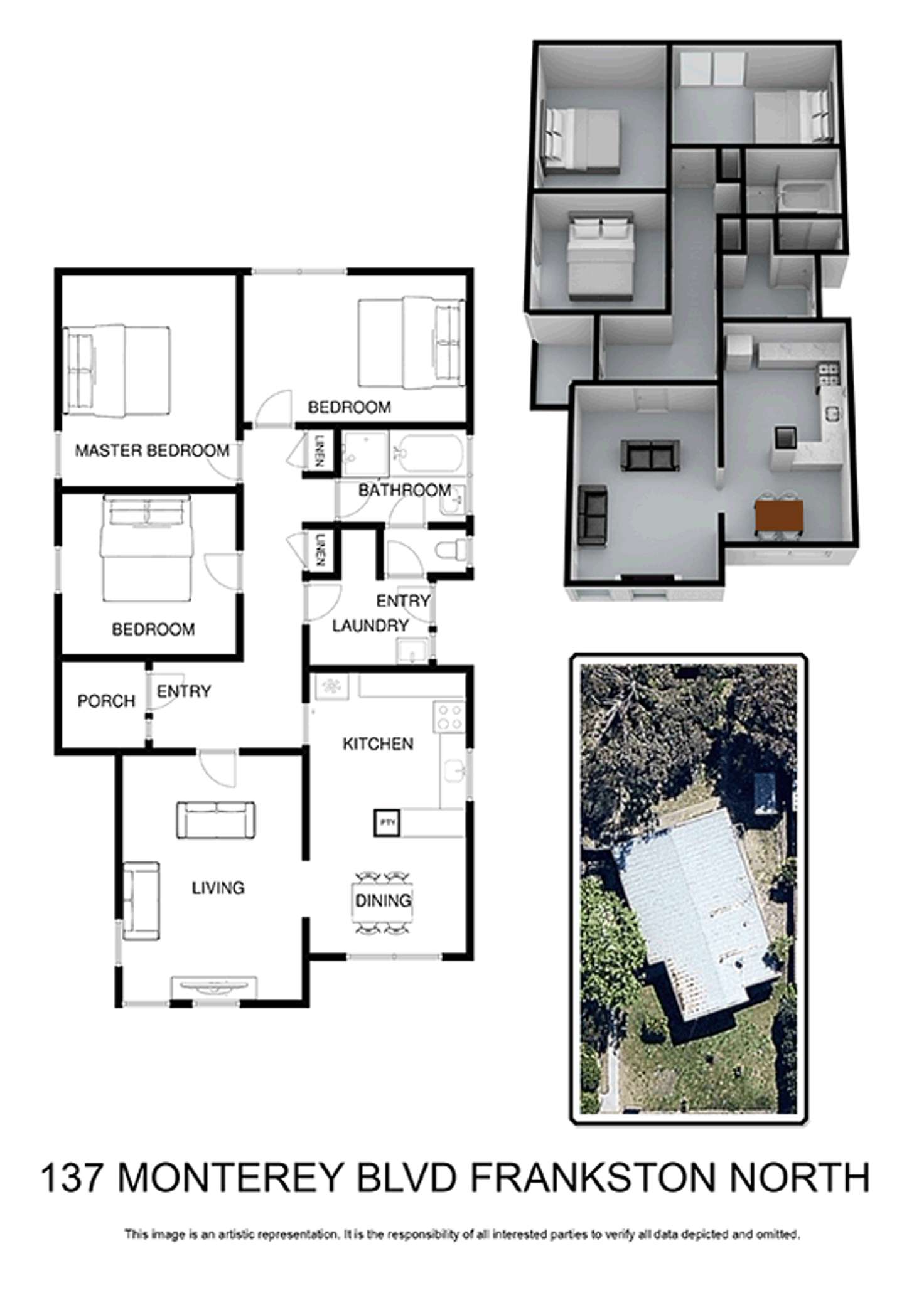 Floorplan of Homely house listing, 137 Monterey Boulevard, Frankston North VIC 3200