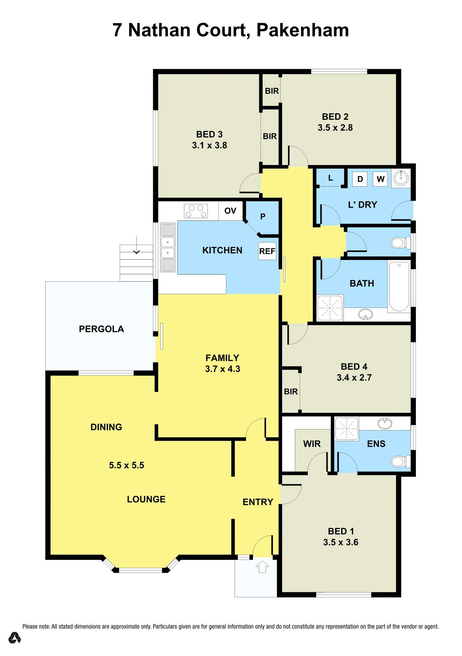 Floorplan of Homely house listing, 7 Nathan Court, Pakenham VIC 3810