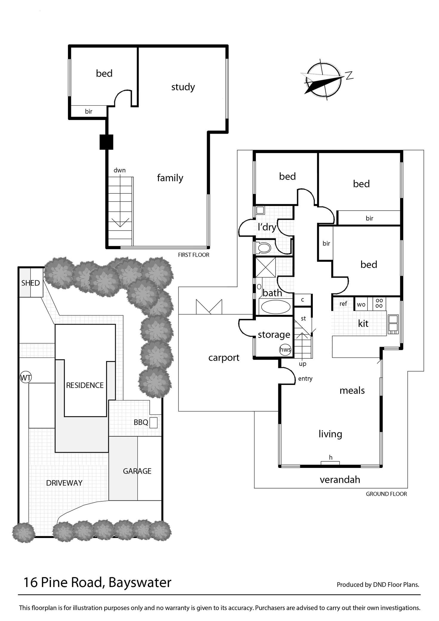 Floorplan of Homely house listing, 16 Pine Road, Bayswater VIC 3153