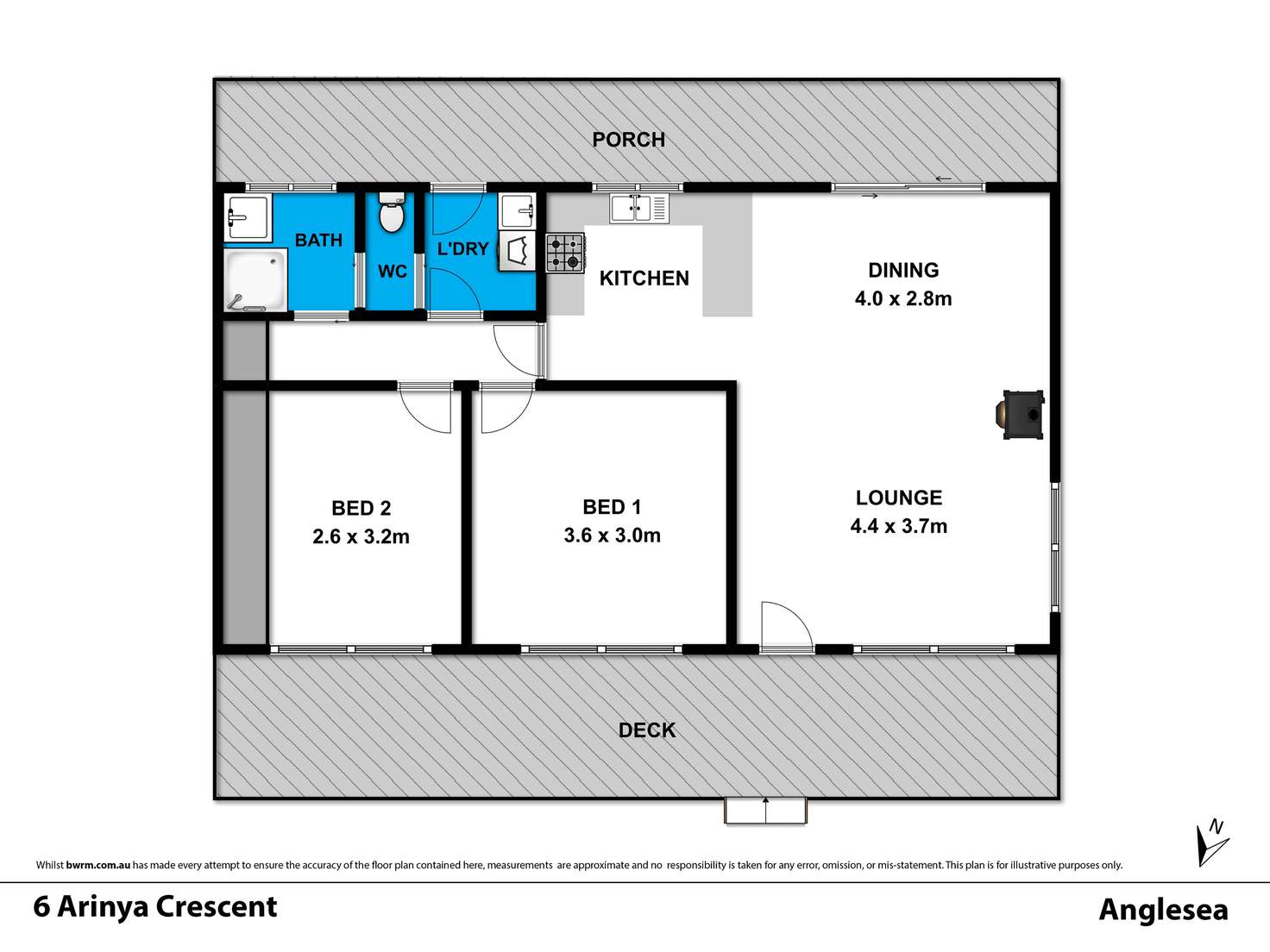 Floorplan of Homely house listing, 6 Arinya Crescent, Anglesea VIC 3230