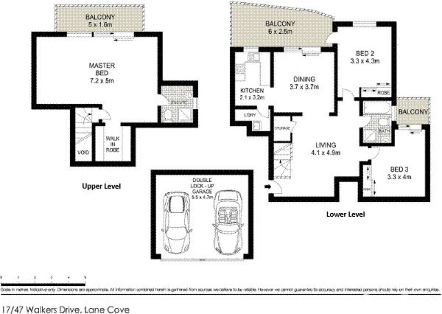 Floorplan of Homely apartment listing, 17/47 Walkers Drive, Lane Cove North NSW 2066