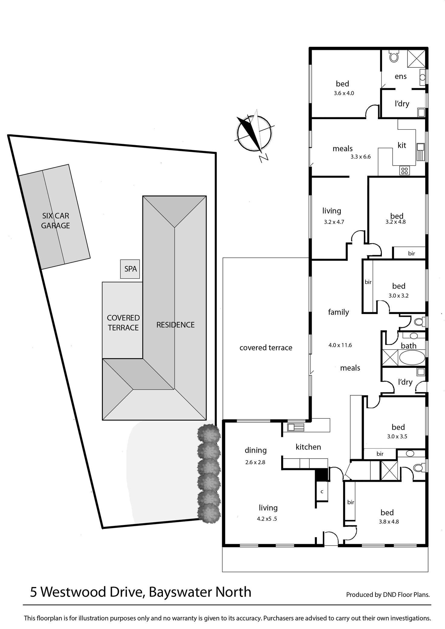 Floorplan of Homely house listing, 5 Westwood Drive, Bayswater North VIC 3153