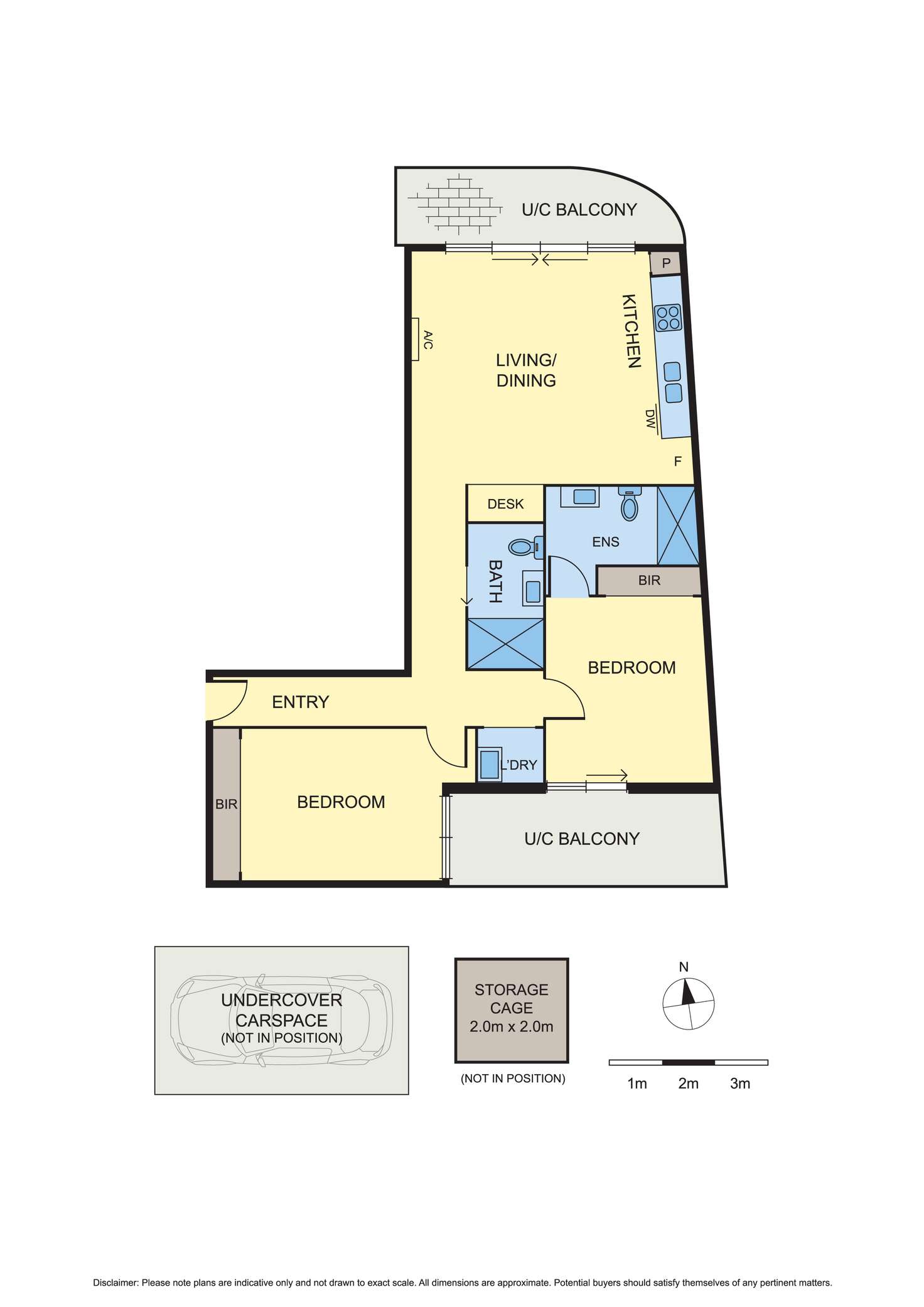 Floorplan of Homely apartment listing, 210/13 Wellington Street, St Kilda VIC 3182