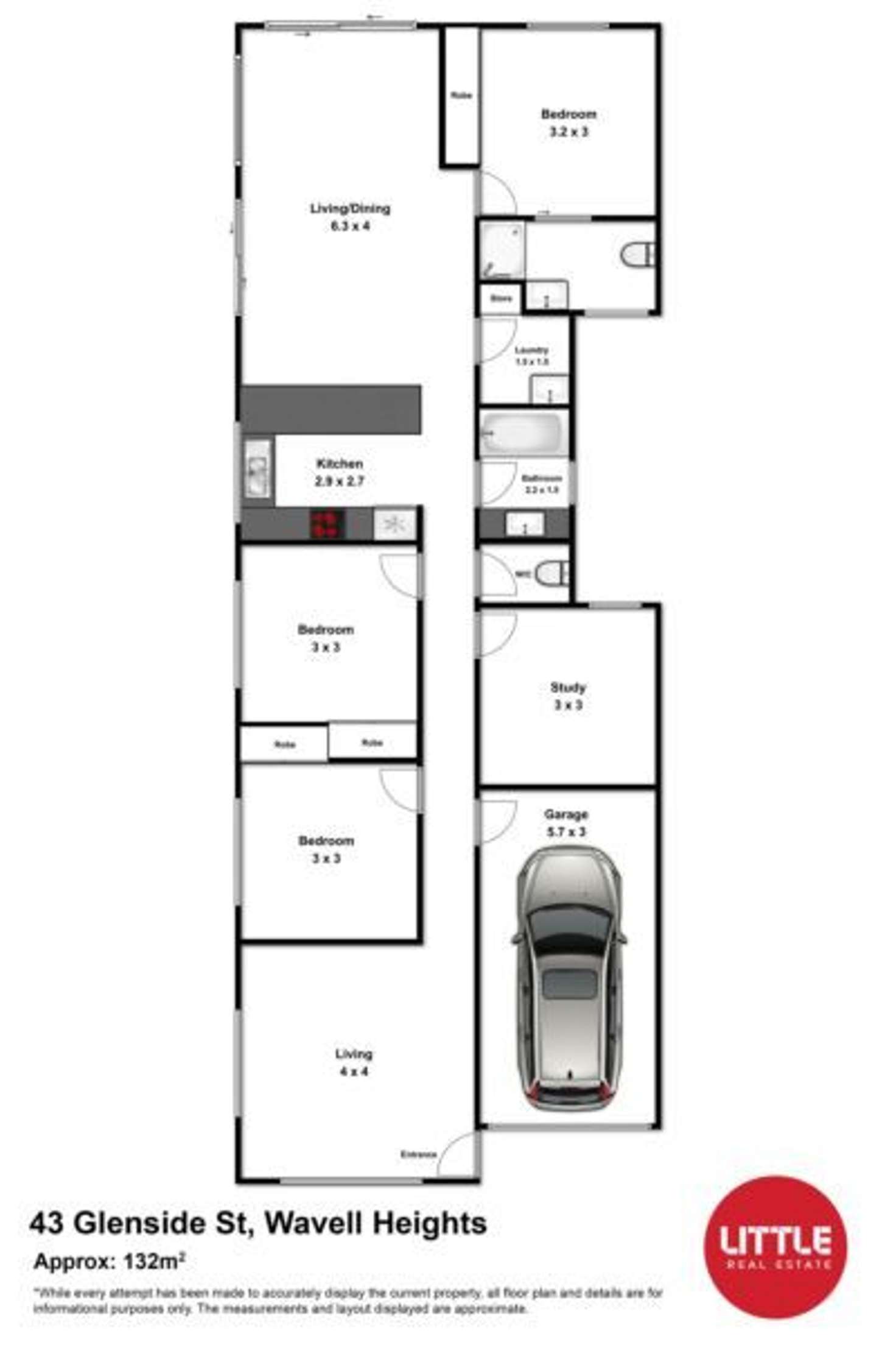 Floorplan of Homely house listing, 43 Glenside Street, Wavell Heights QLD 4012