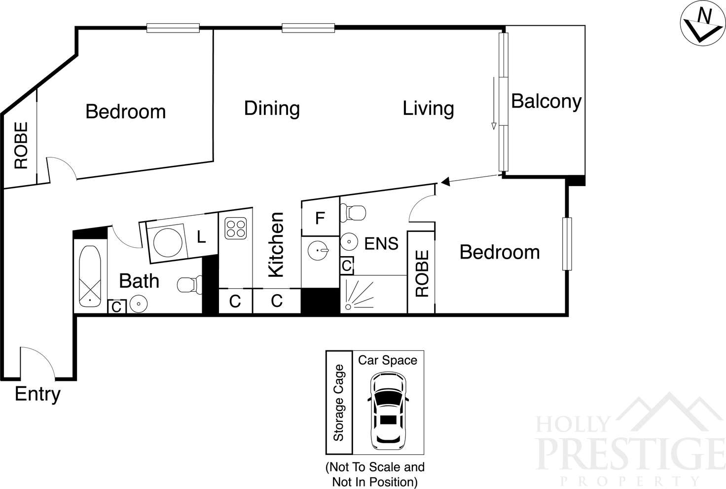 Floorplan of Homely apartment listing, 509/539 St Kilda Road, Melbourne VIC 3004