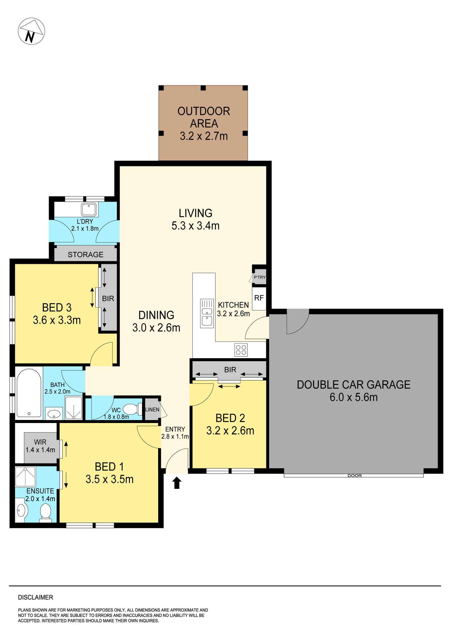 Floorplan of Homely house listing, 3/1 Hillside Drive, Ballarat North VIC 3350