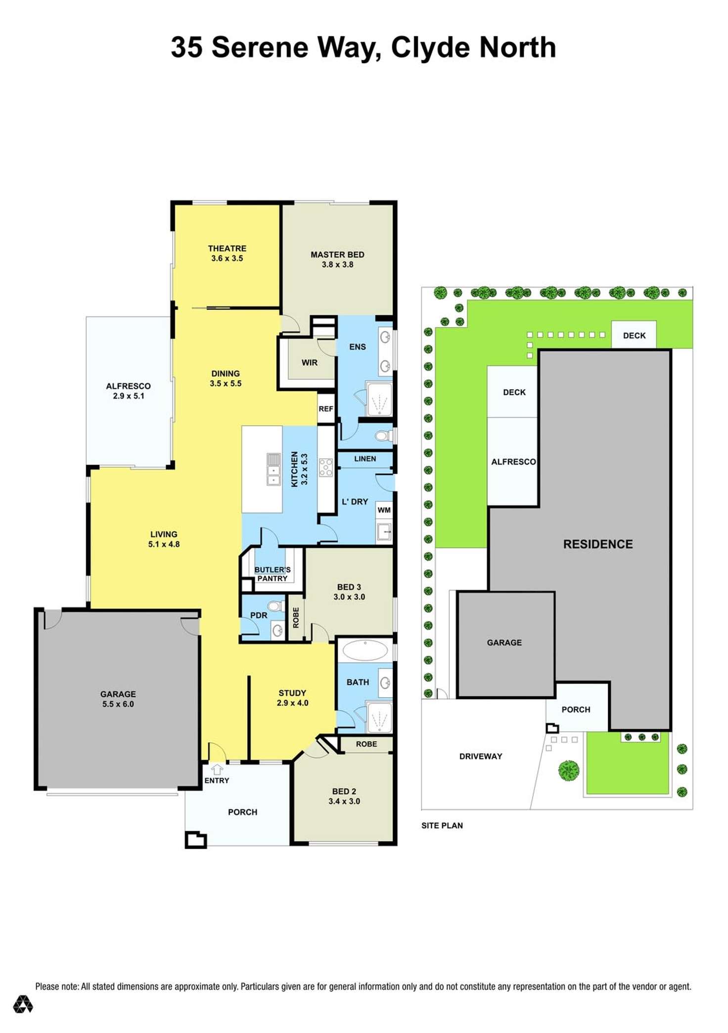 Floorplan of Homely house listing, 35 Serene Way, Clyde North VIC 3978