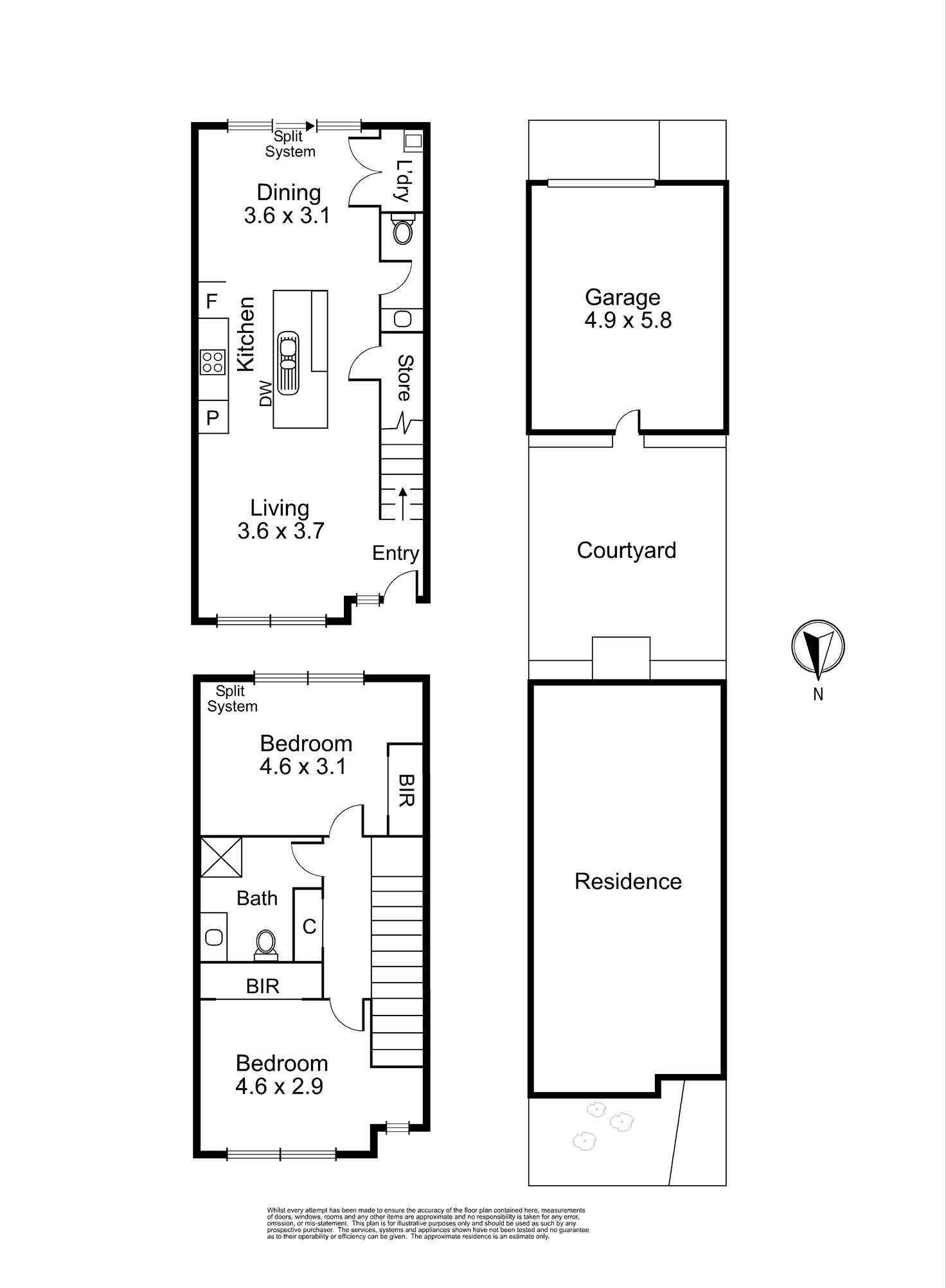 Floorplan of Homely townhouse listing, 56 Baronial Way, Craigieburn VIC 3064