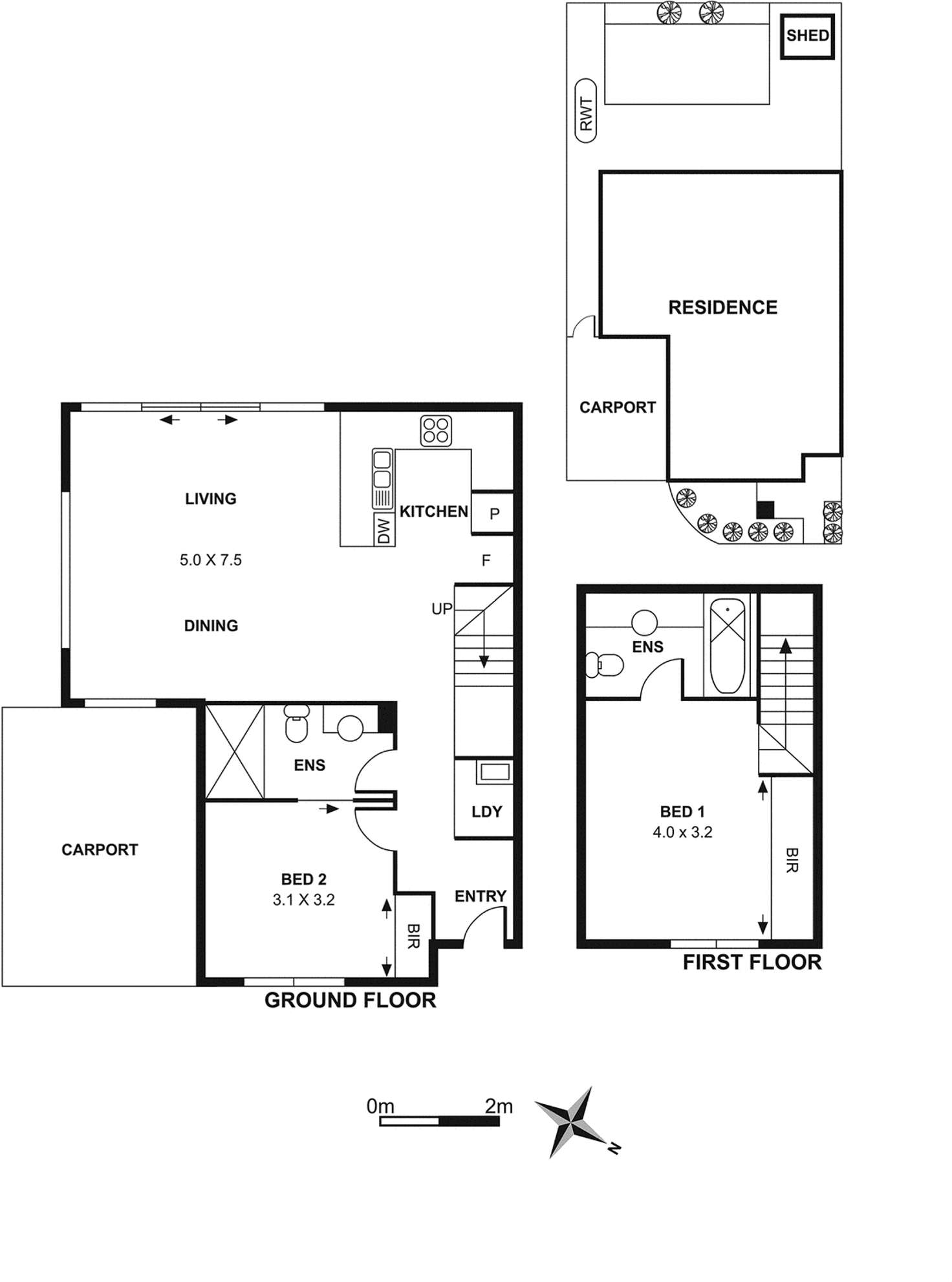 Floorplan of Homely townhouse listing, 2/71 McBryde Street, Fawkner VIC 3060