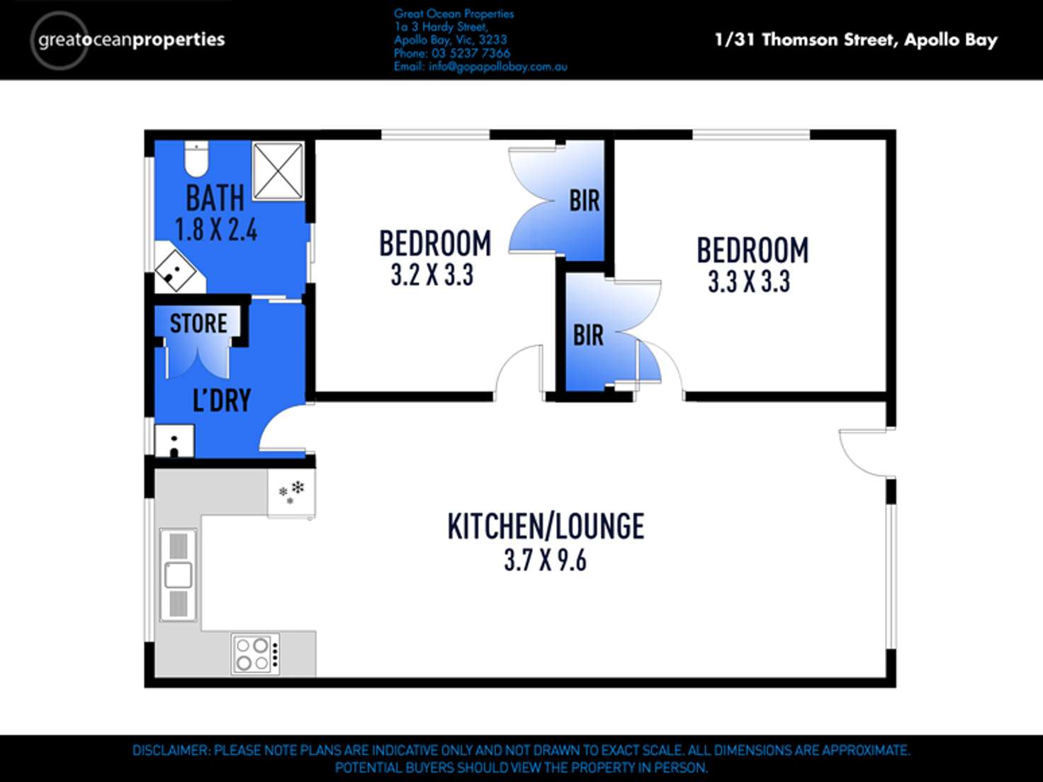 Floorplan of Homely unit listing, 1/31 Thomson Street, Apollo Bay VIC 3233