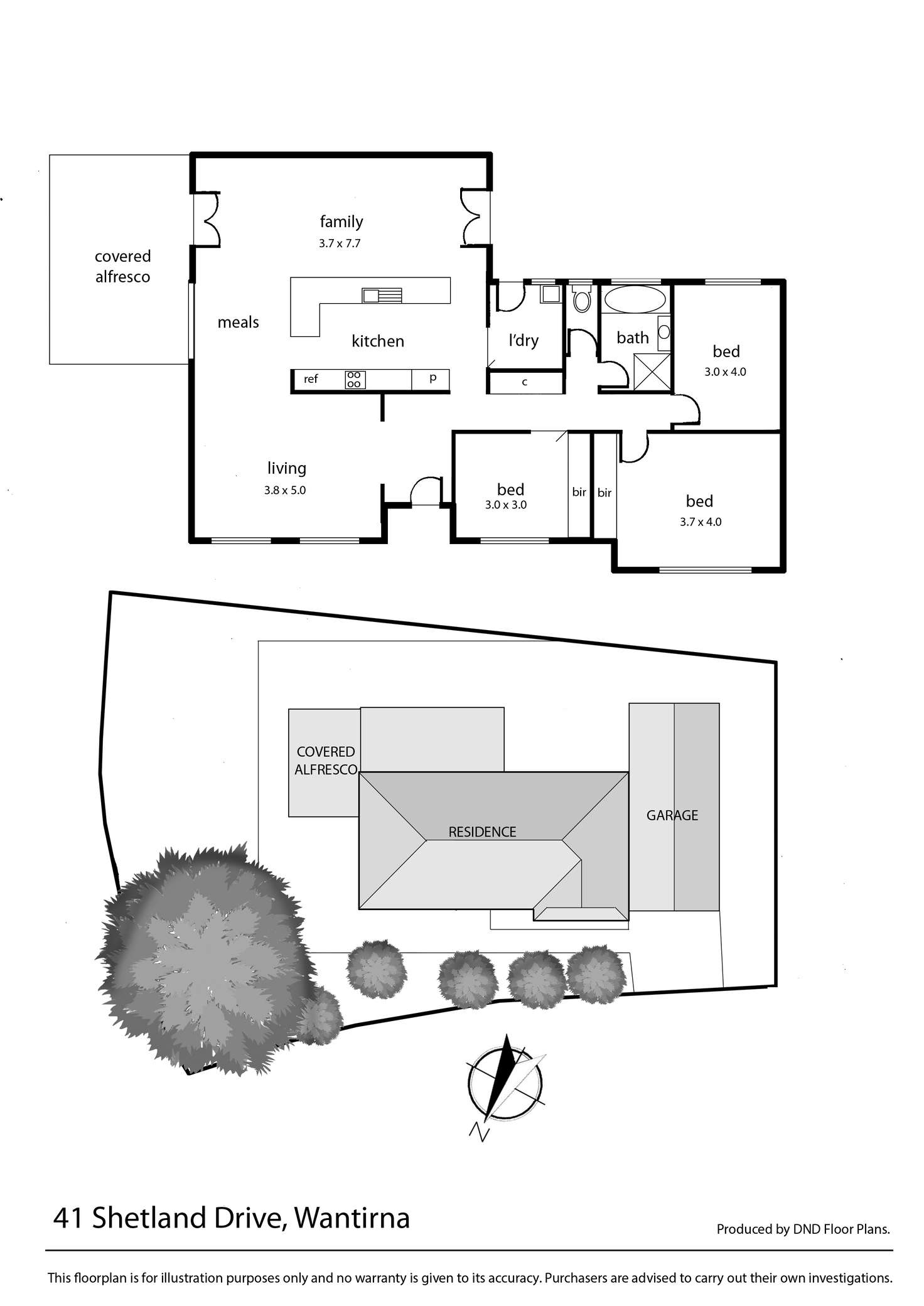 Floorplan of Homely house listing, 41 Shetland Drive, Wantirna VIC 3152