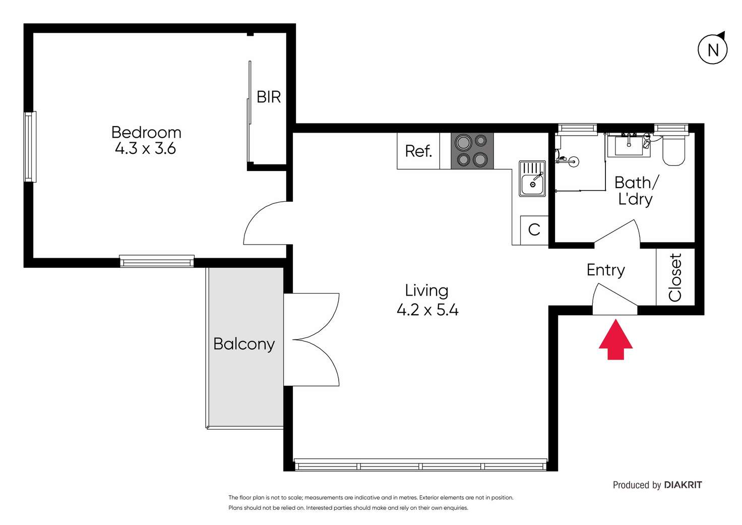 Floorplan of Homely apartment listing, 4/13 Young Street, Albert Park VIC 3206