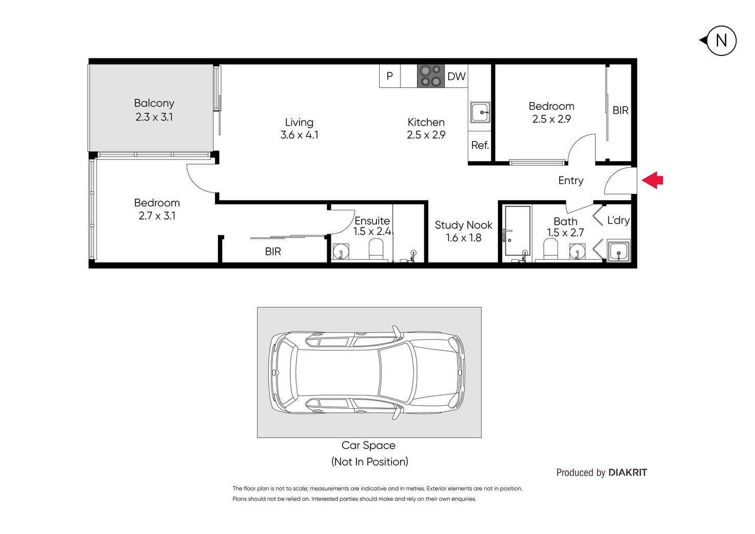 Floorplan of Homely apartment listing, 405/11 Shamrock Street, Abbotsford VIC 3067