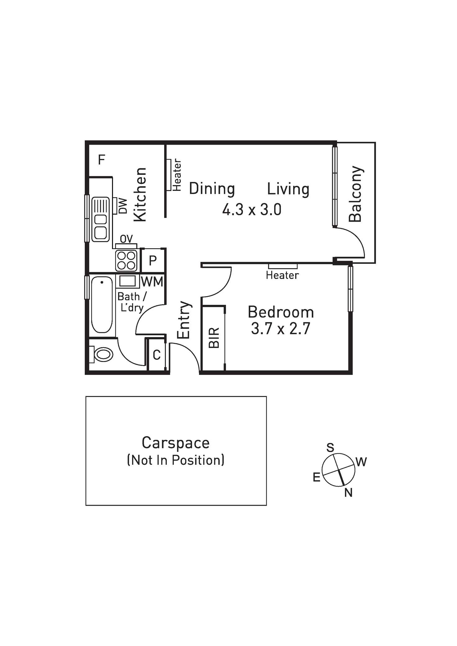 Floorplan of Homely apartment listing, 12/43 Grandview  Grove, Prahran VIC 3181