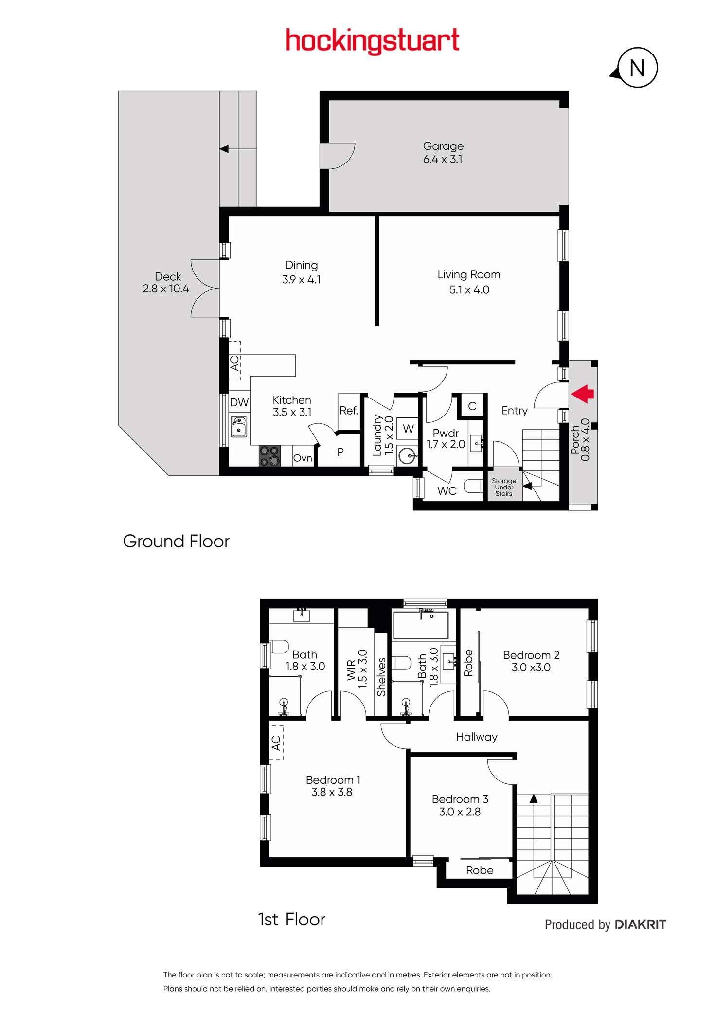 Floorplan of Homely townhouse listing, 1/11 Blair Street, Bentleigh VIC 3204