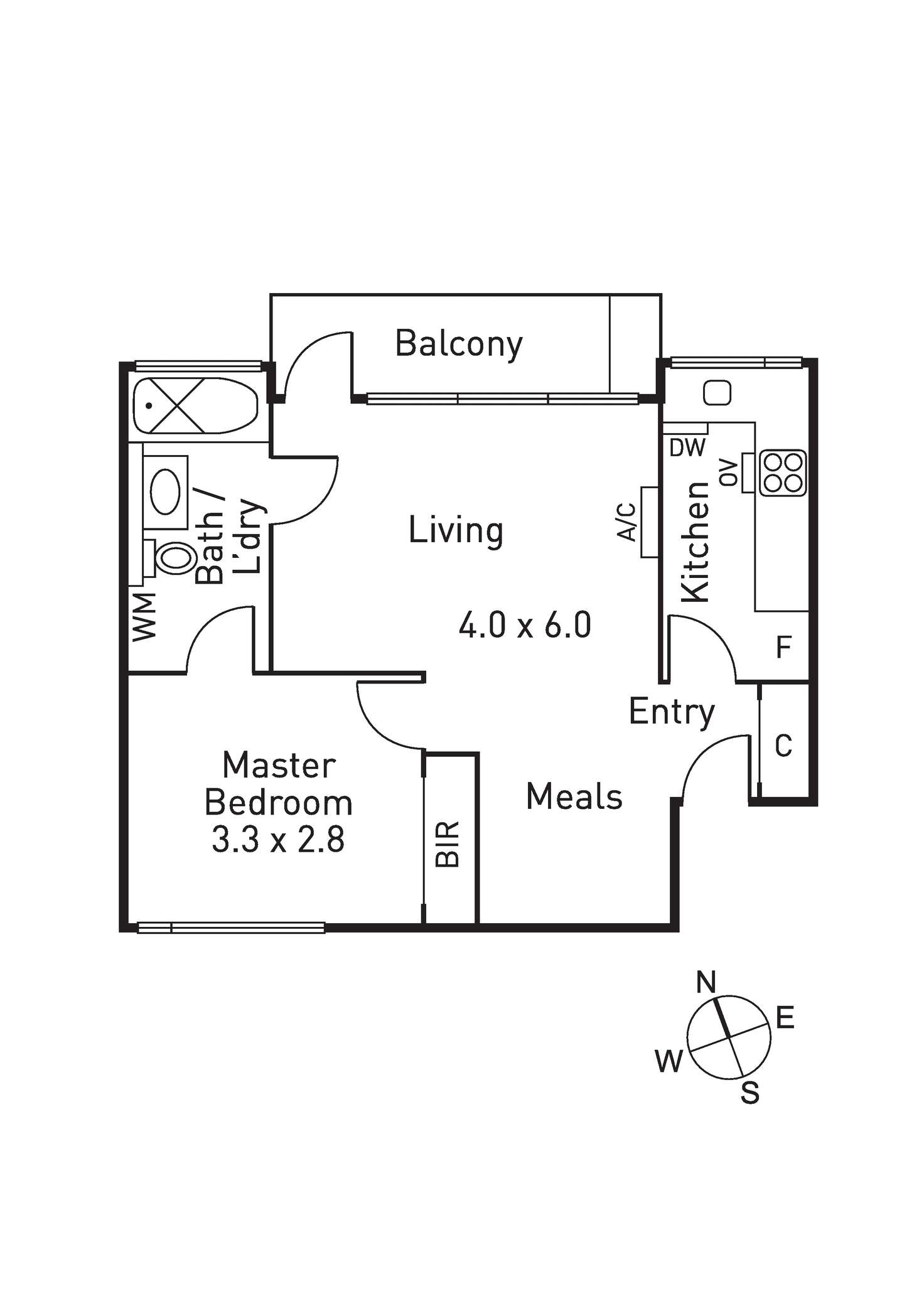 Floorplan of Homely apartment listing, 14/49A Denbigh Road, Armadale VIC 3143