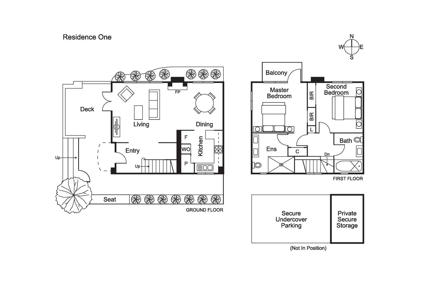 Floorplan of Homely townhouse listing, 1/708 Orrong Road, Toorak VIC 3142