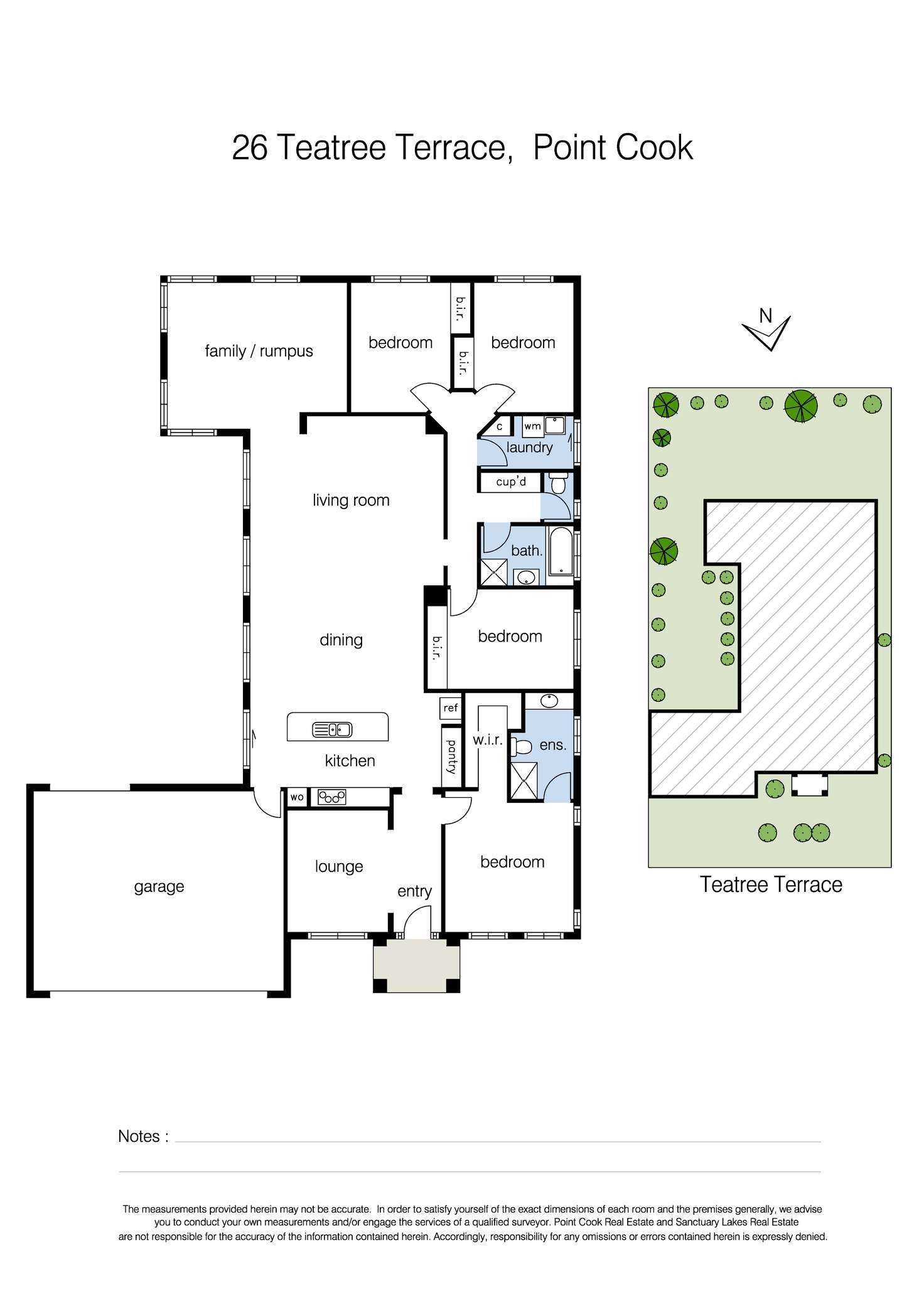 Floorplan of Homely terrace listing, 26 Teatree Terrace, Point Cook VIC 3030