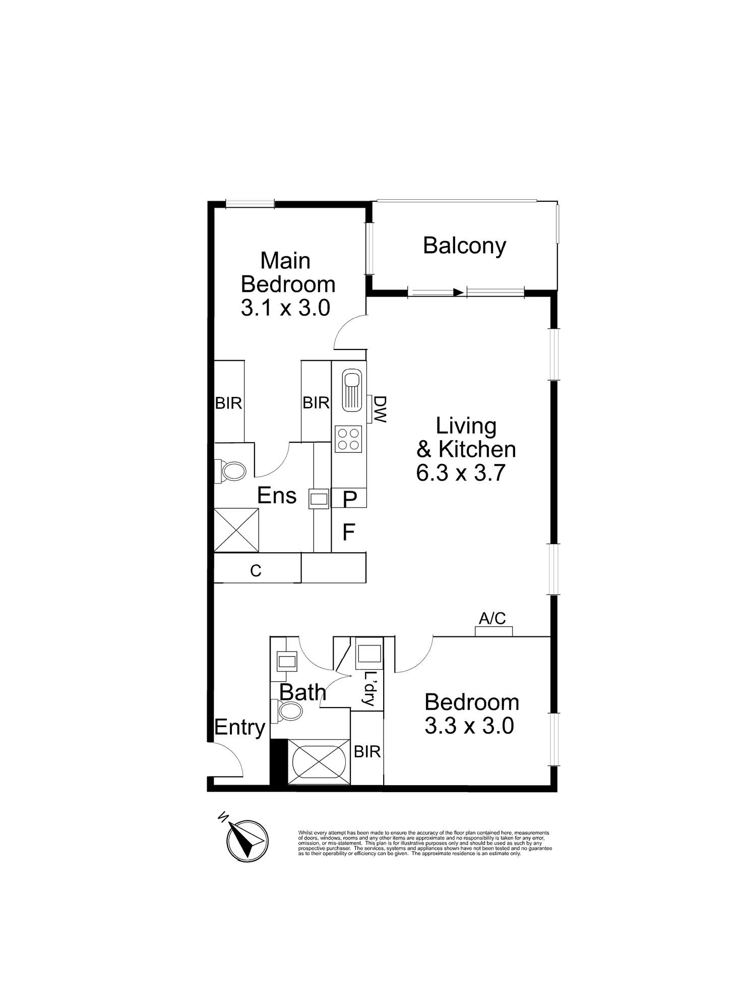 Floorplan of Homely apartment listing, 312/40 Bush Boulevard, Mill Park VIC 3082