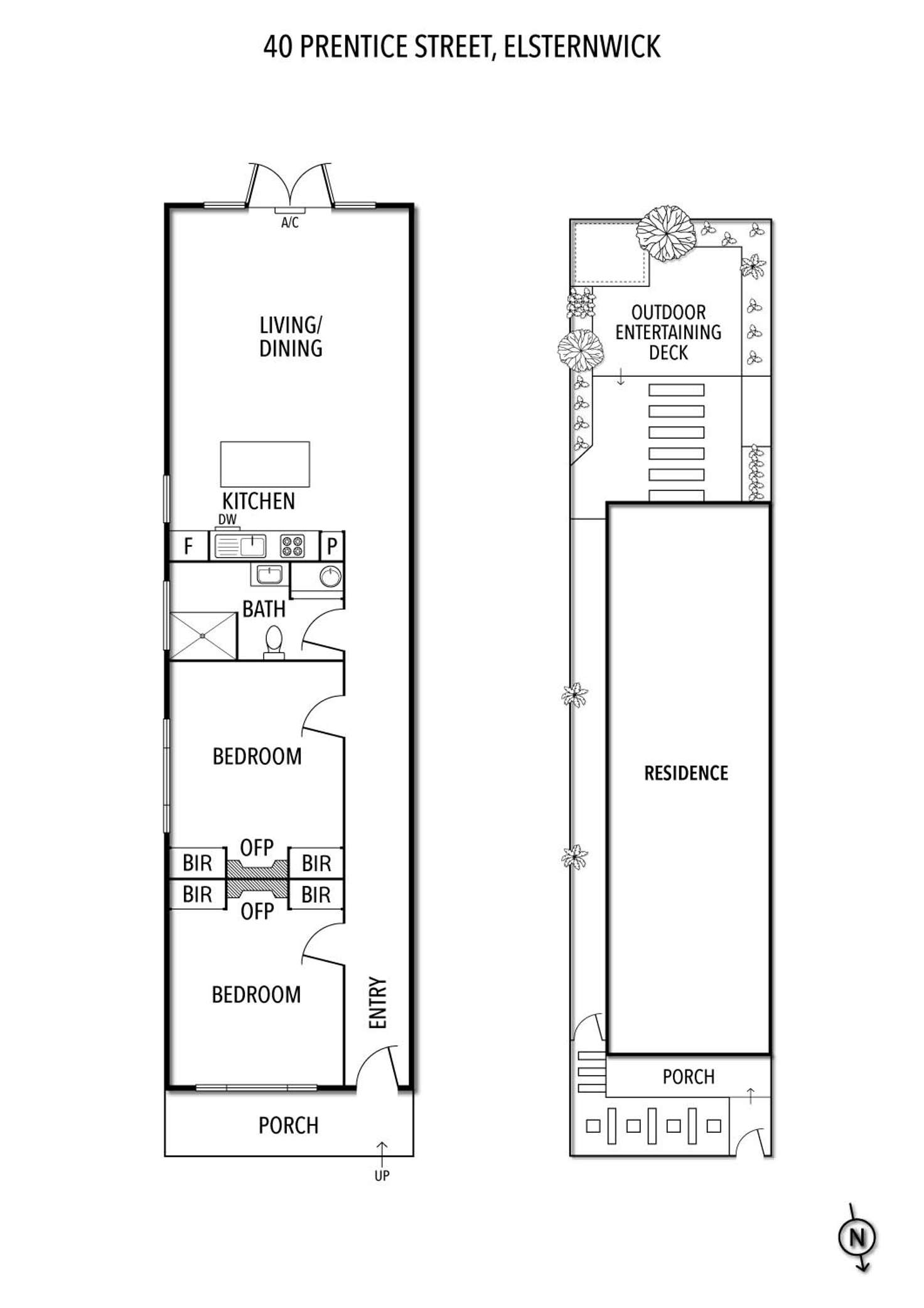 Floorplan of Homely house listing, 40 Prentice Street, Elsternwick VIC 3185