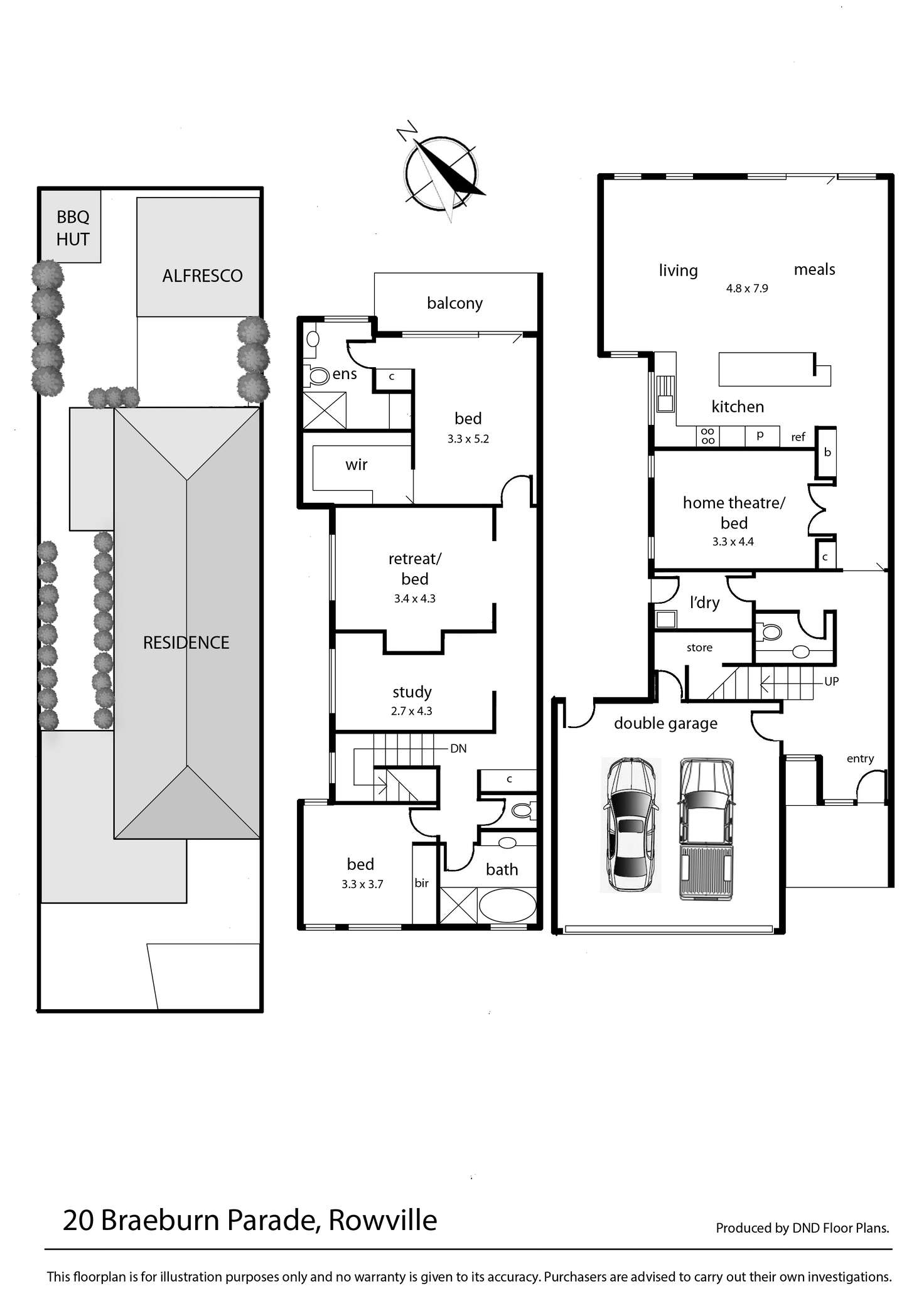 Floorplan of Homely house listing, 20 Braeburn Parade, Rowville VIC 3178