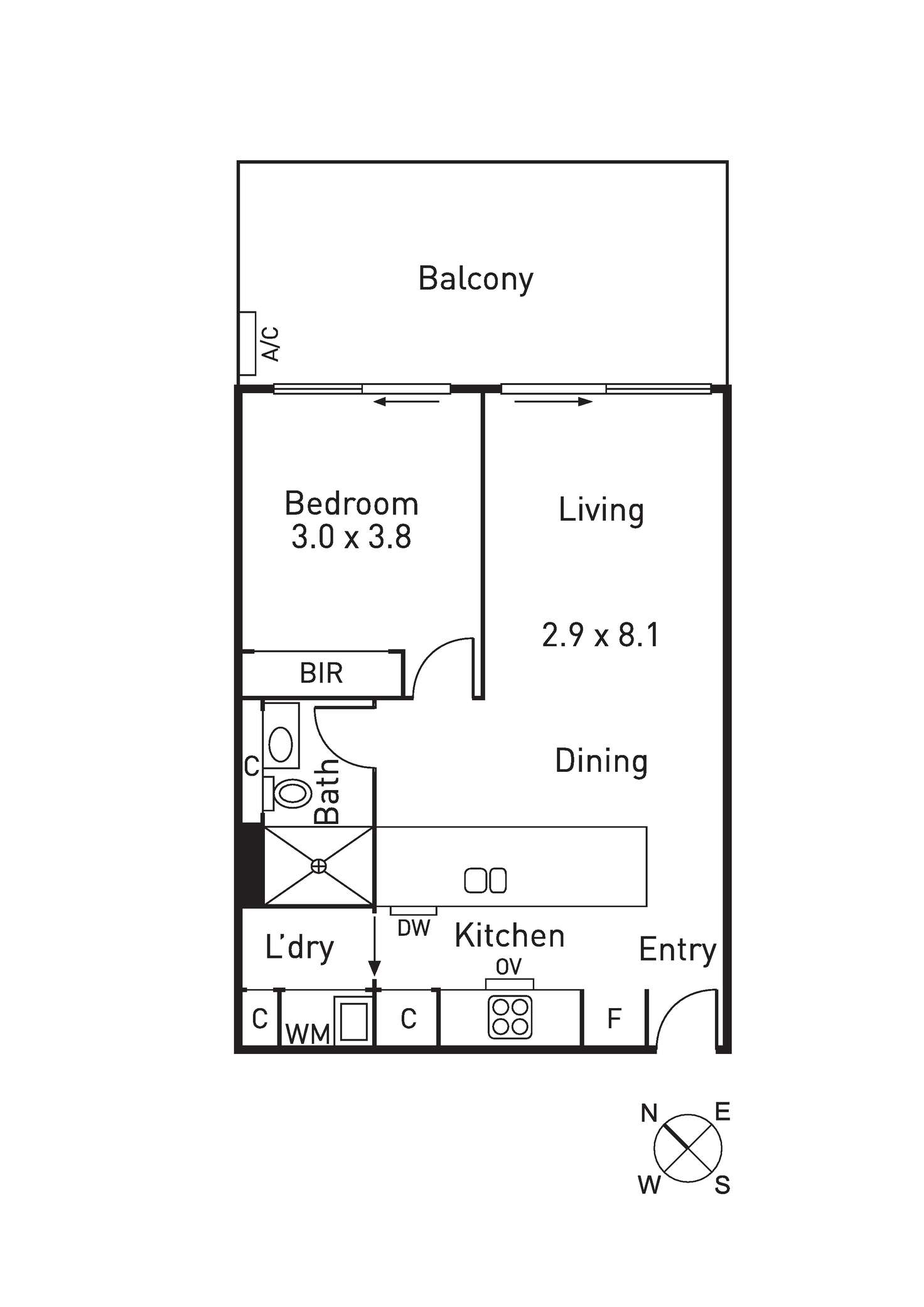 Floorplan of Homely apartment listing, 805/181 Fitzroy Street, St Kilda VIC 3182