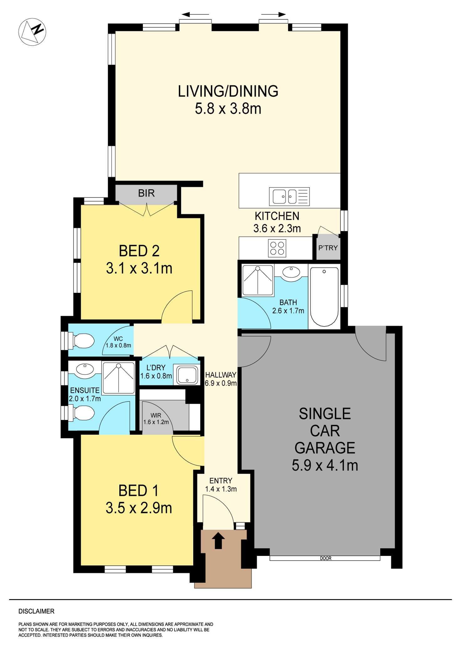 Floorplan of Homely house listing, 9 Fitzgerald Avenue, Alfredton VIC 3350