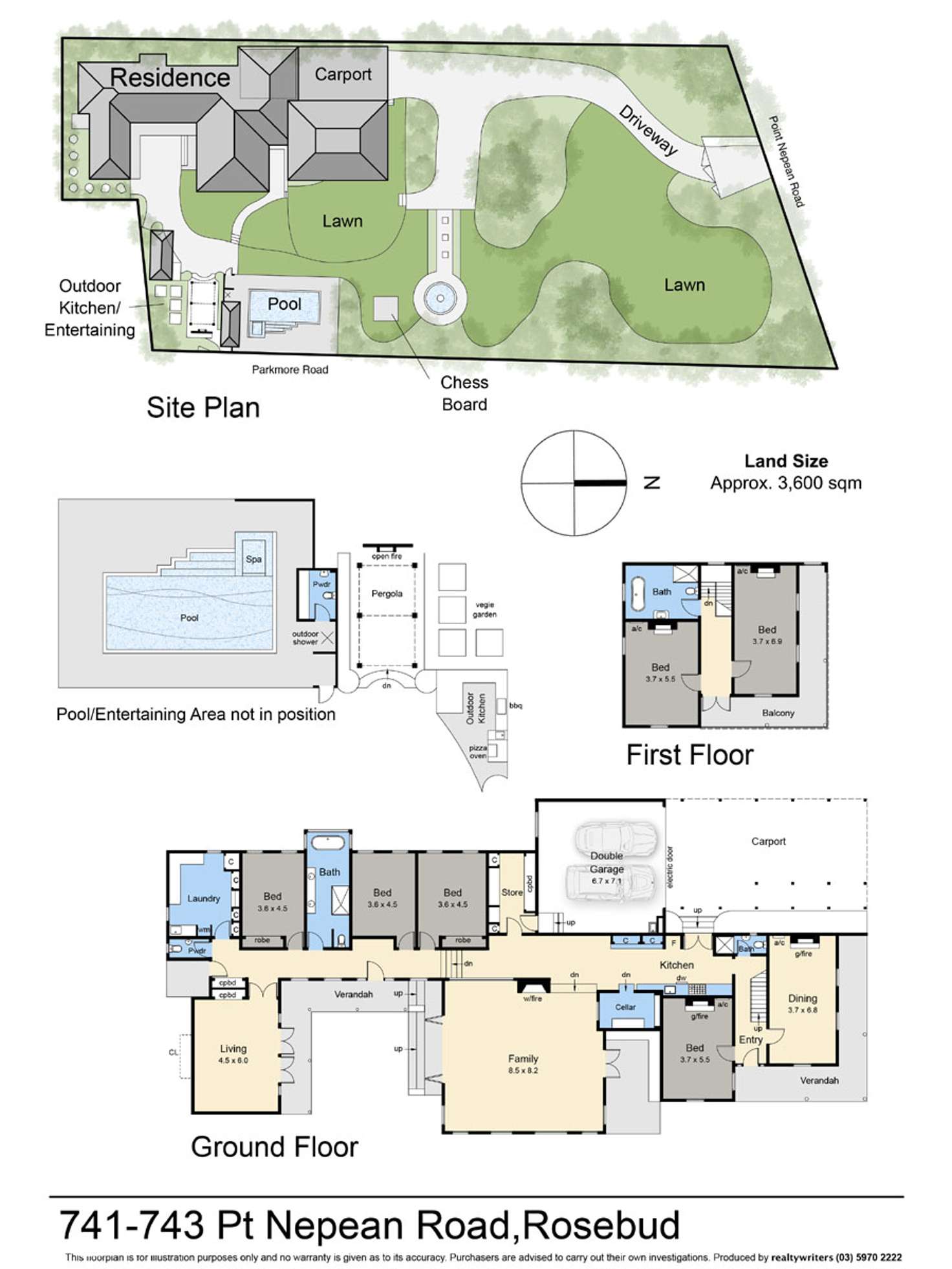 Floorplan of Homely house listing, 741 - 743 Point Nepean Road, Rosebud VIC 3939