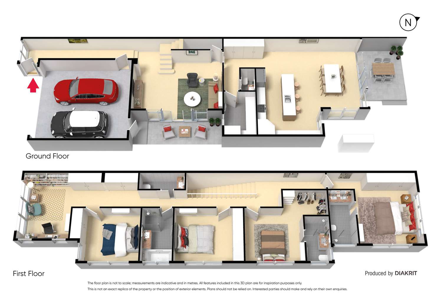 Floorplan of Homely townhouse listing, 139b Centre Road, Brighton East VIC 3187