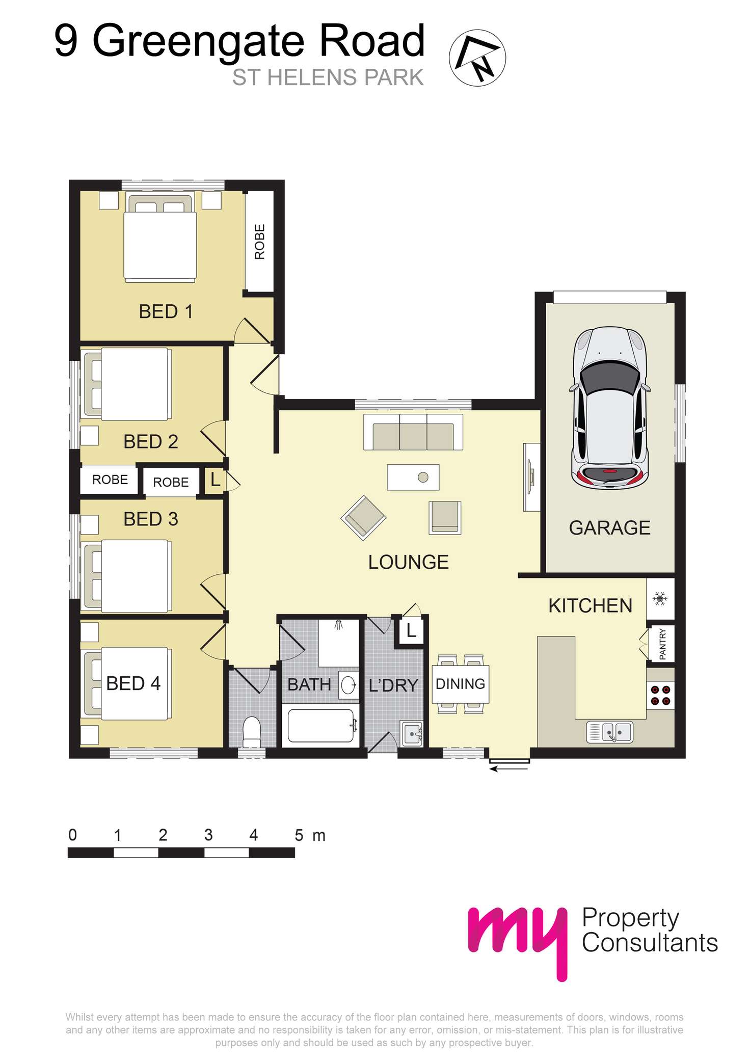 Floorplan of Homely house listing, 9 Greengate Road, St Helens Park NSW 2560