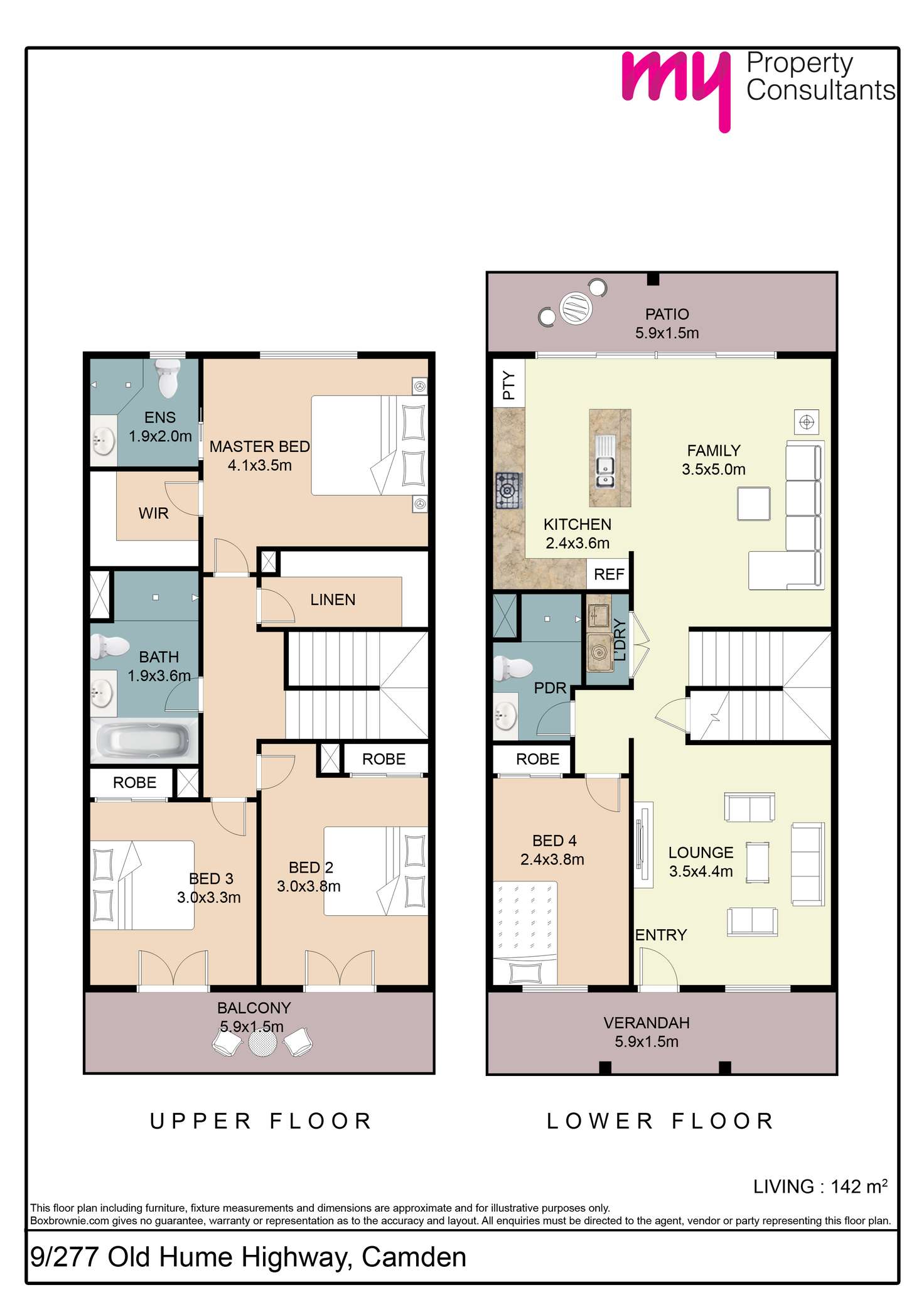 Floorplan of Homely townhouse listing, 14/277 Old Hume Highway, Camden South NSW 2570