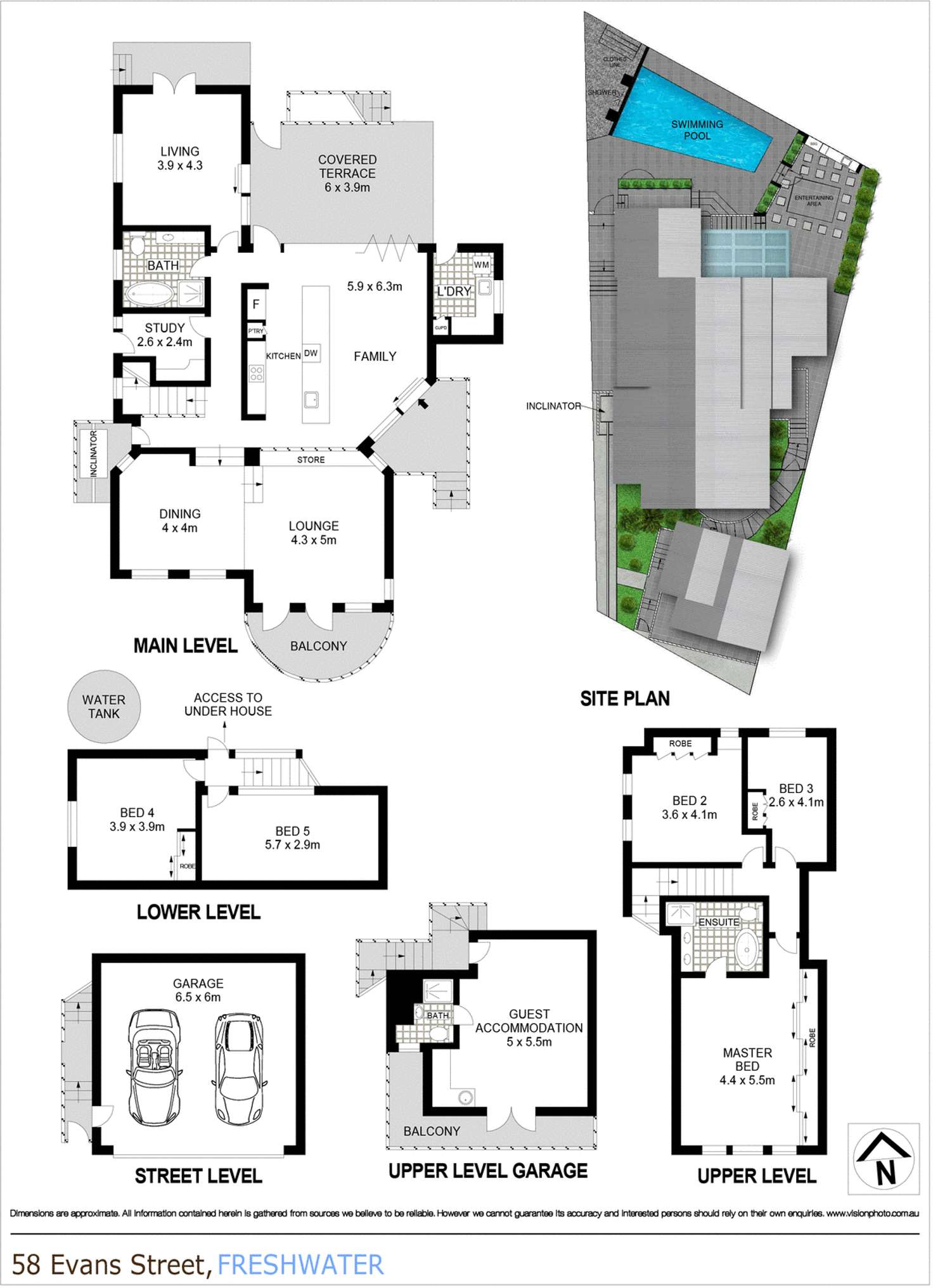 Floorplan of Homely house listing, 58 Evans Street, Freshwater NSW 2096