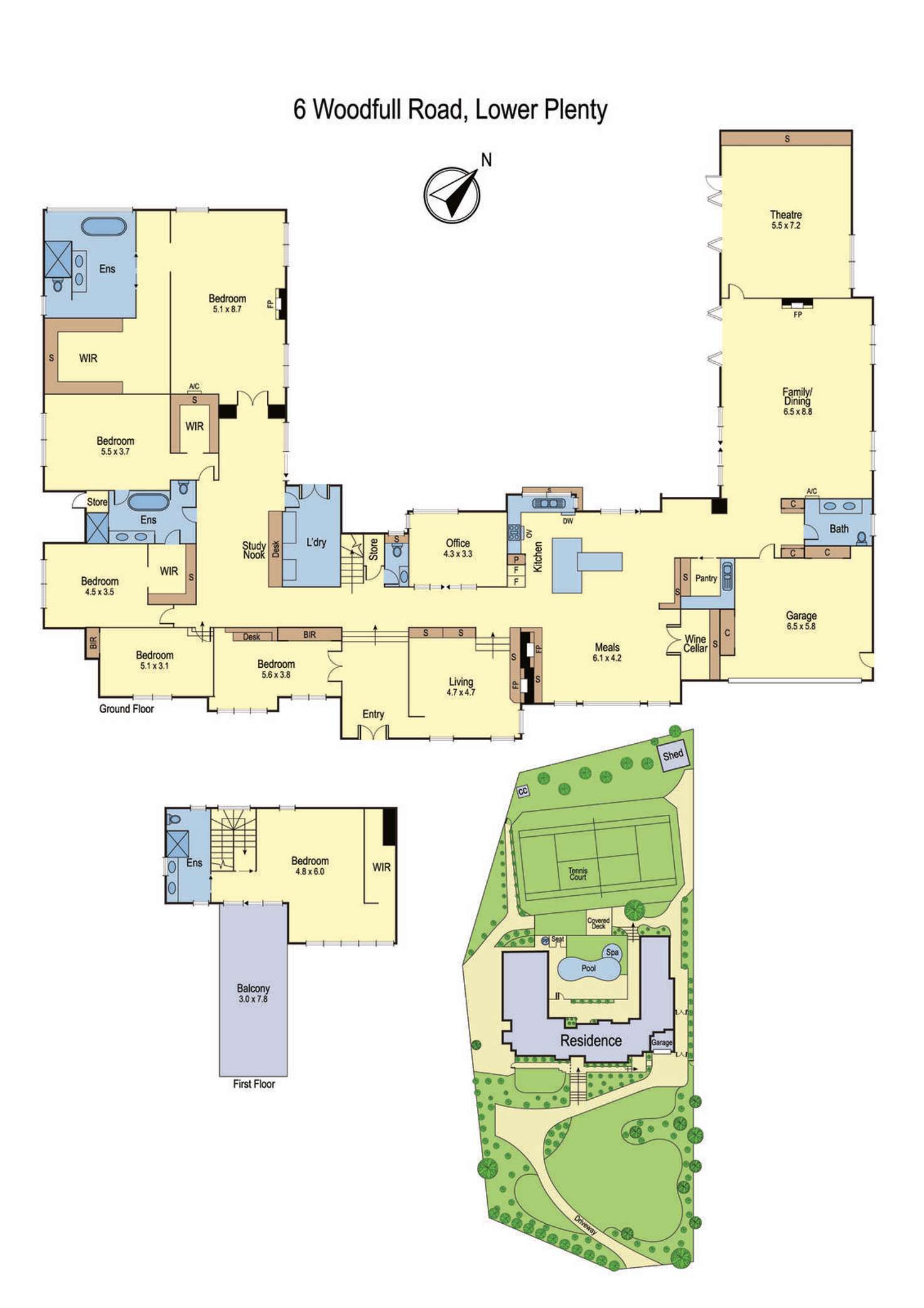 Floorplan of Homely house listing, 6 Woodfull Road, Lower Plenty VIC 3093